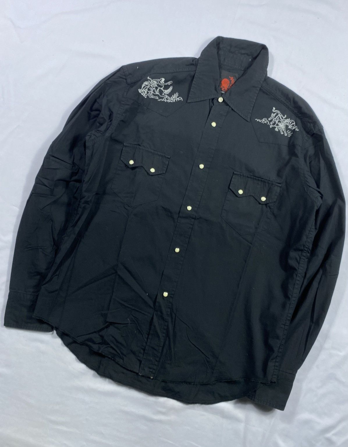 If Six Was Nine western shirt Red moon japan Yohji Yamamoto style Size US L / EU 52-54 / 3 - 2 Thumbnail