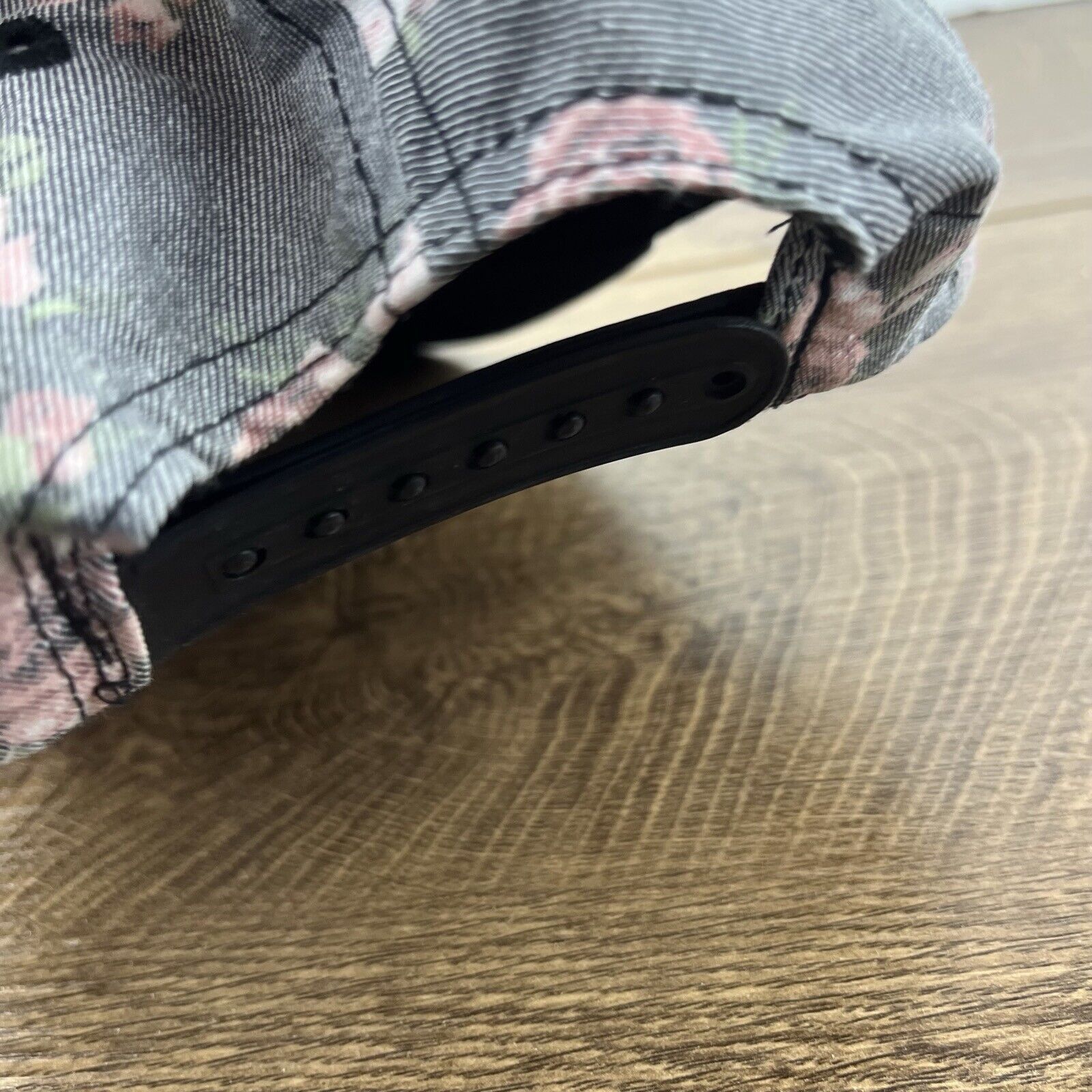 Other Pink Flower Hat Gray Cap Adjustable Hat Gray Adult Fit Hat Size ONE SIZE - 10 Thumbnail