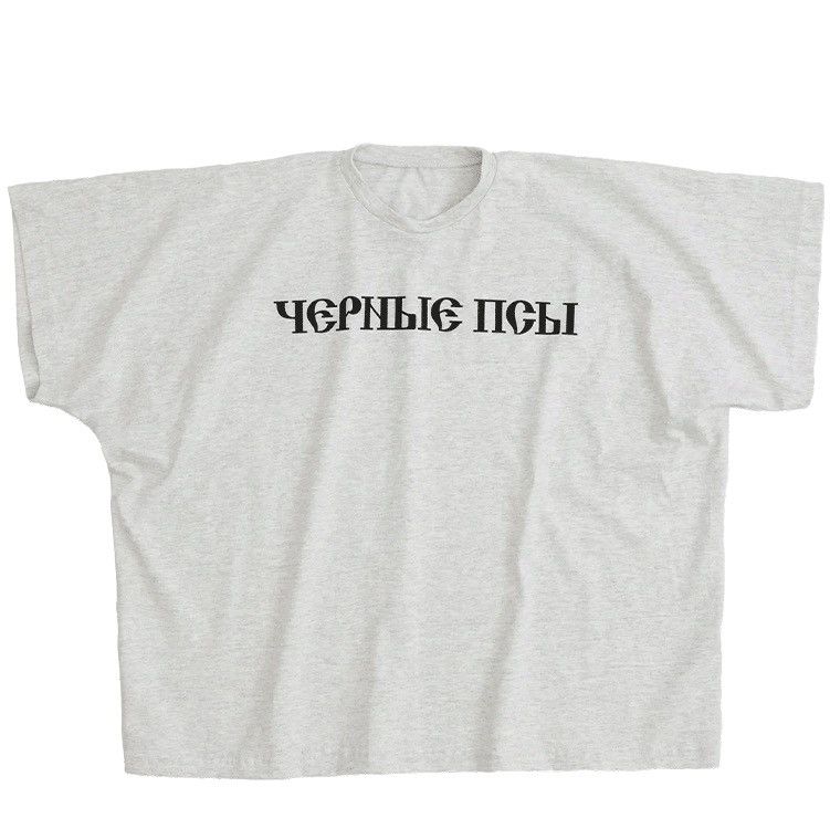 Gosha Rubchinskiy Yeezy Gosha Black Dogs Tee Heather Grey size small Size US S / EU 44-46 / 1 - 3 Thumbnail