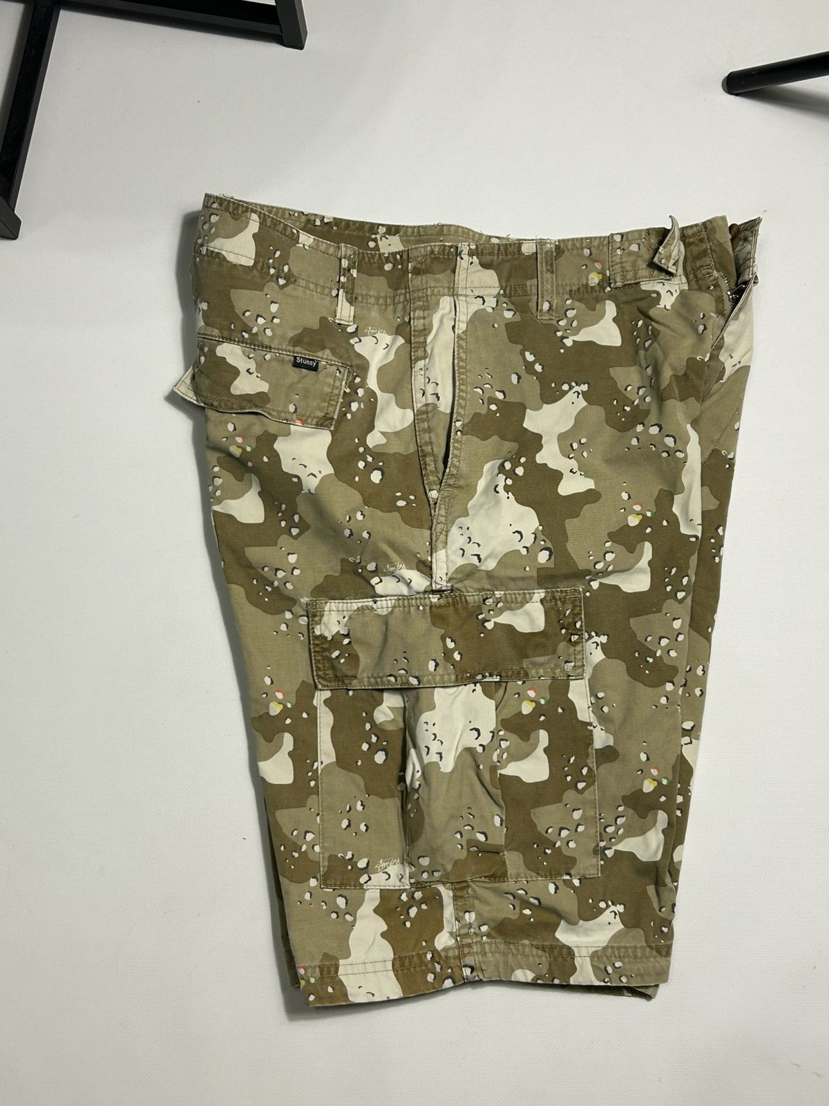 Stussy × Vintage Stussy Vintage Cargo Shorts Camo Mens Size 30 Size US 30 / EU 46 - 6 Thumbnail