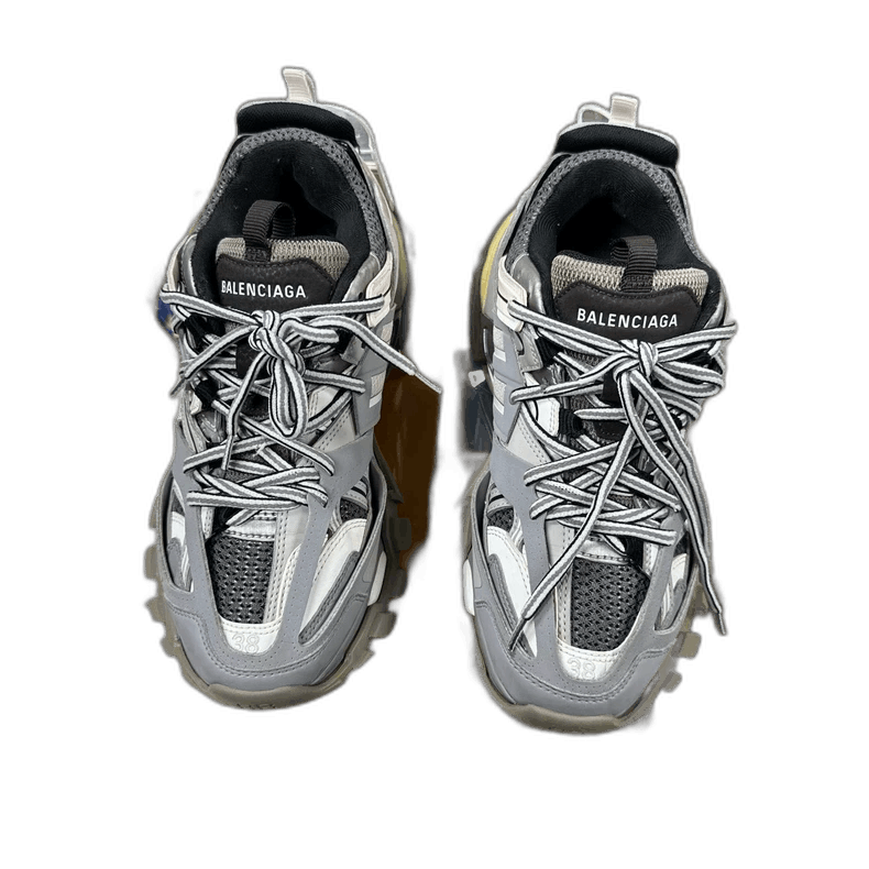 Balenciaga Track Led Sneakers in White Gray
