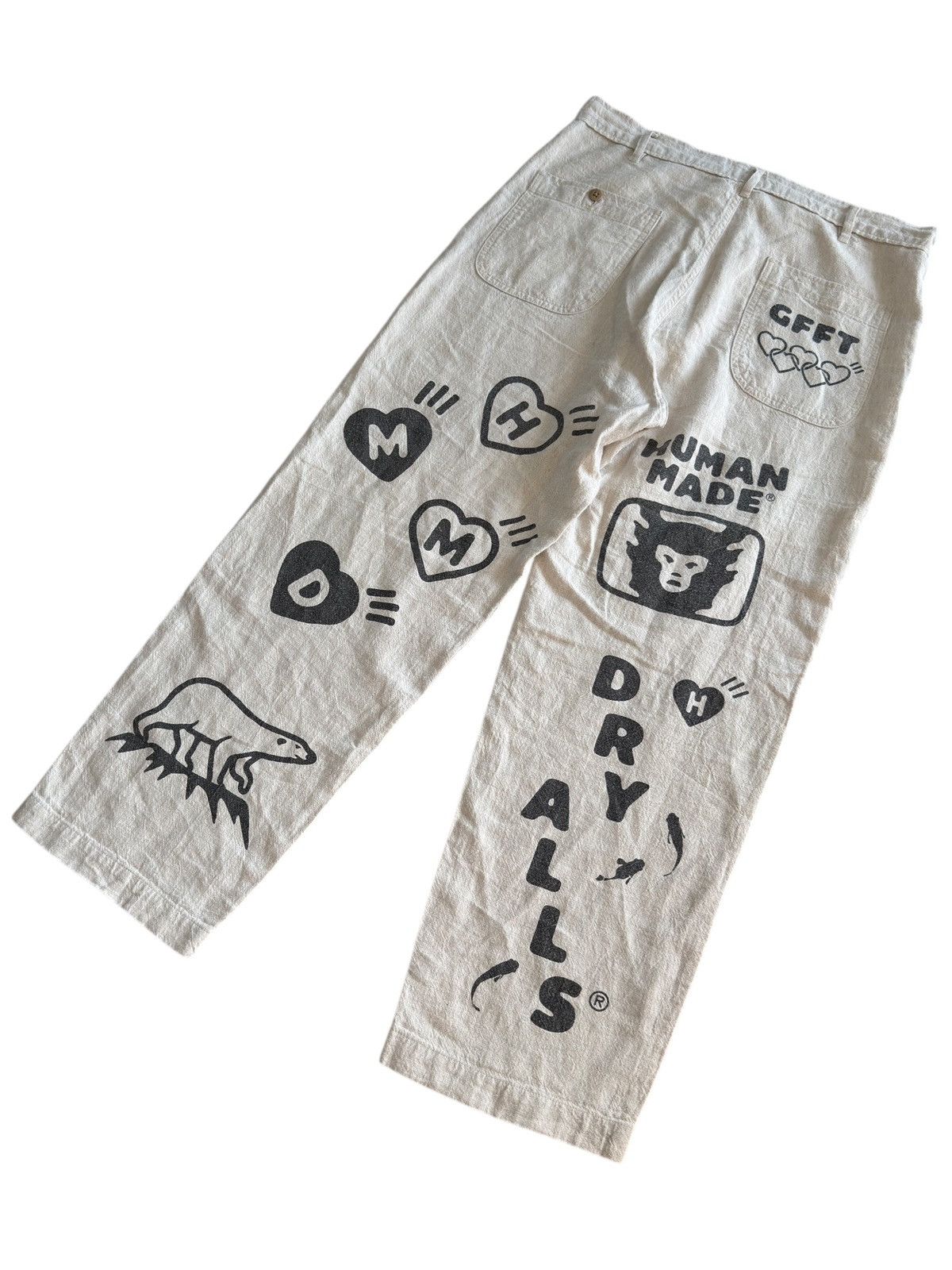 Human Made Human Made Nigo Linen Deck Print Pants Size US 33 - 4 Thumbnail