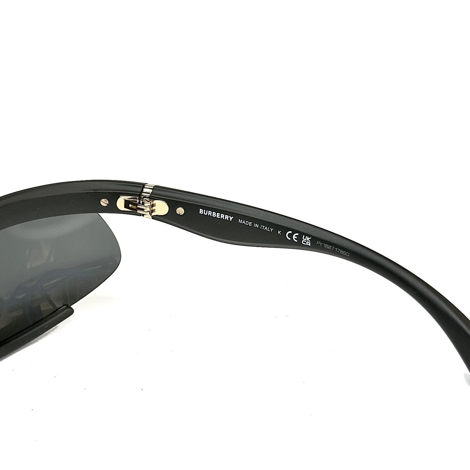 Burberry BURBERRY BE4462 4462 Black Sport Wrap Equestrian Sunglasses Size ONE SIZE - 7 Thumbnail
