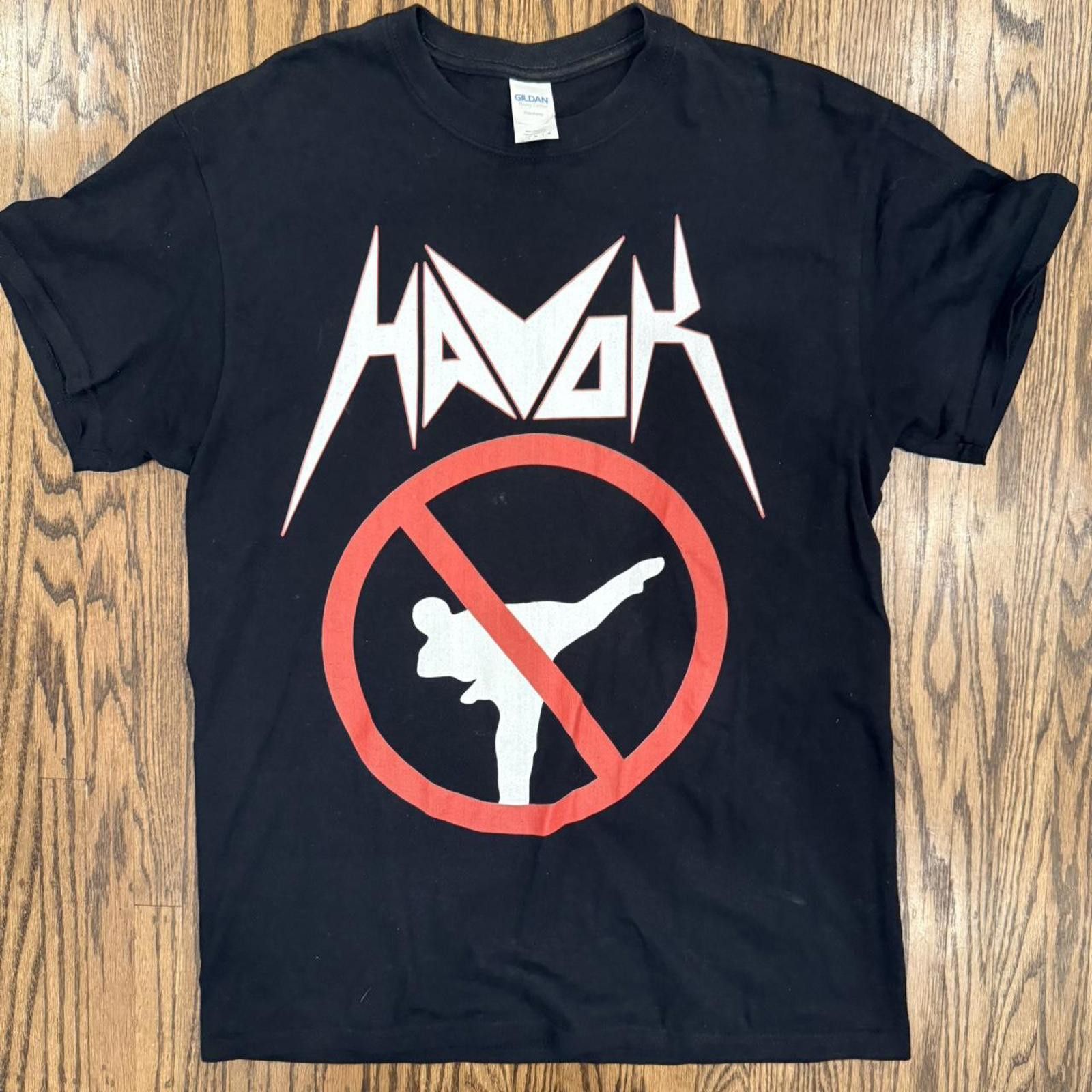 Gildan Havok - No Karate in the Pit Shirt - M Size US M / EU 48-50 / 2 - 1 Thumbnail