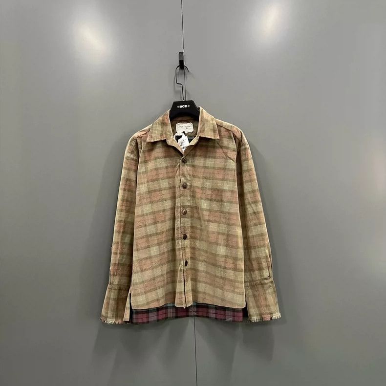 Greg Lauren GREG LAUREN Long Sleeve Color-blocked Shirt- DMC Size US M / EU 48-50 / 2 - 1 Thumbnail