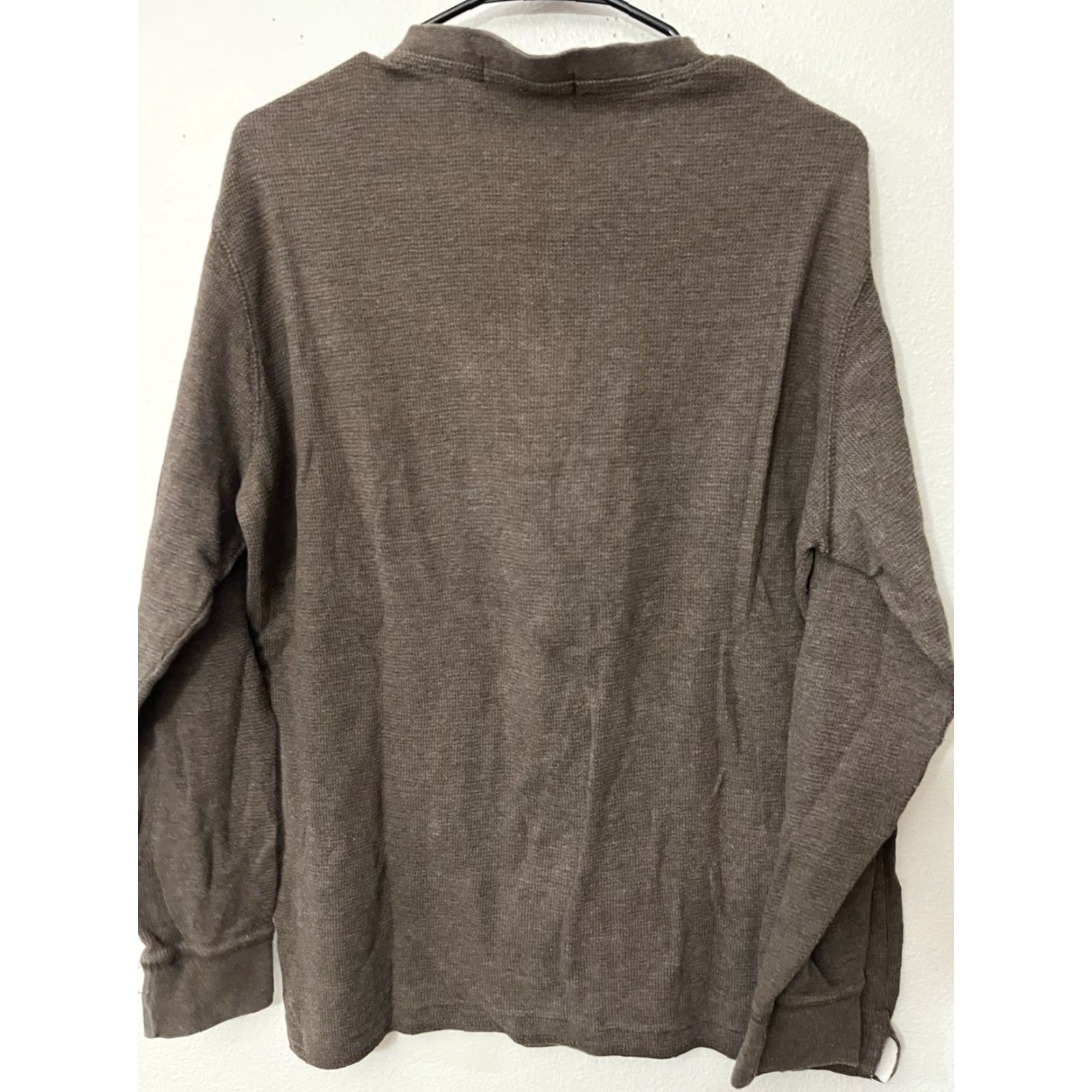 U.S. Polo Assn. U.S. POLO ASSN. MEN'S HENLEY STYLE Brown CREW THERMAL PULLOVER SIZE L Size US L / EU 52-54 / 3 - 3 Thumbnail