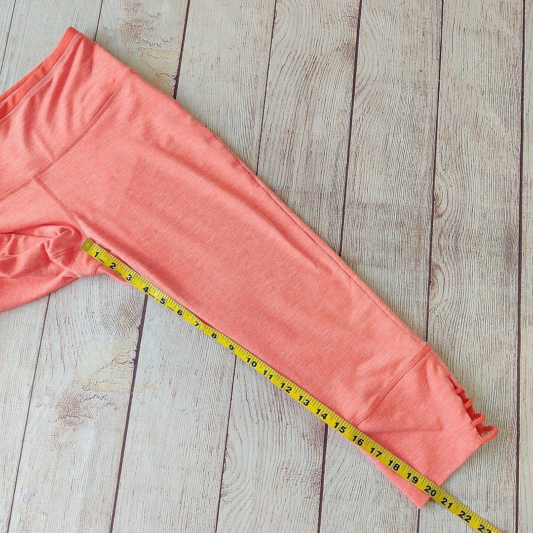 Prana Tori Activewear Capri Pants Coral Orange Cropped Leggings Size 30" / US 8 / IT 44 - 7 Thumbnail