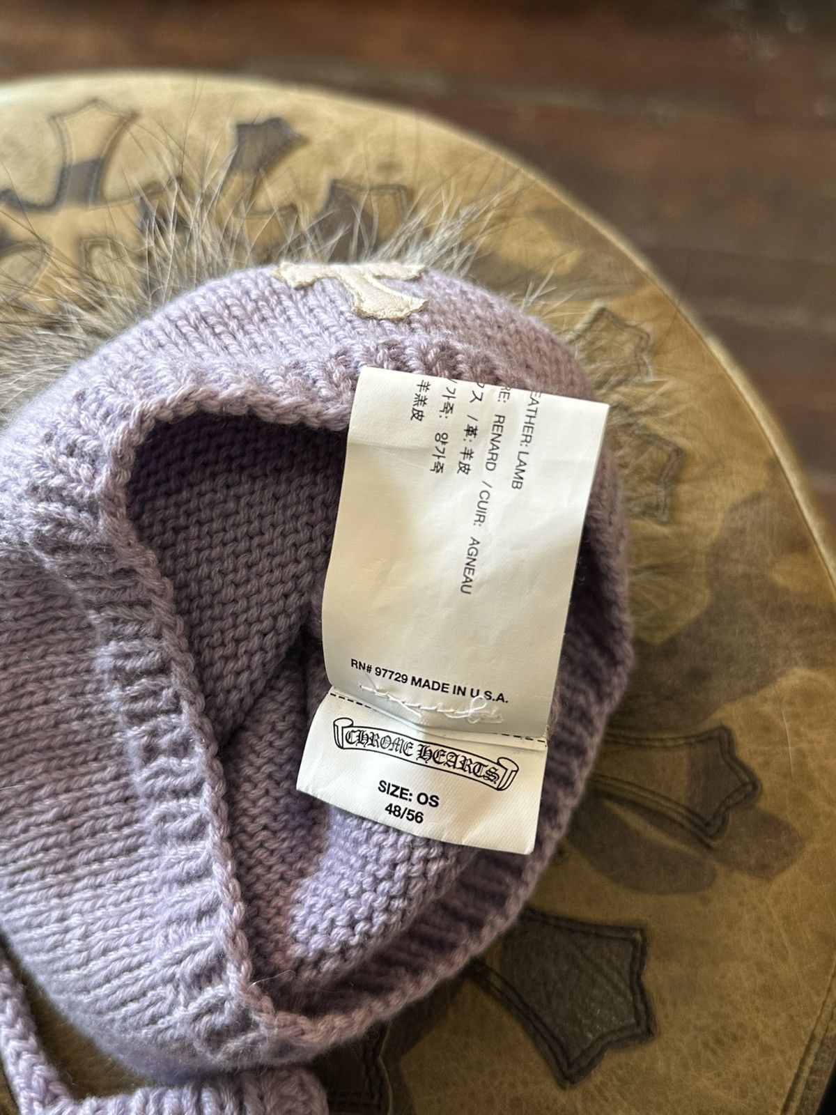 Chrome Hearts CHROME HEARTS PATCHED BABY BEANIE & GLOVES Size ONE SIZE - 4 Thumbnail