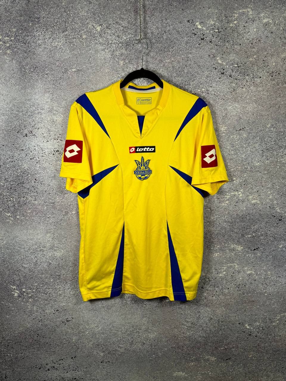 Lotto Sport × Vintage Vintage Ukraine National Team 2006 Lotto Soccer Jersey Large Size US L / EU 52-54 / 3 - 1 Thumbnail
