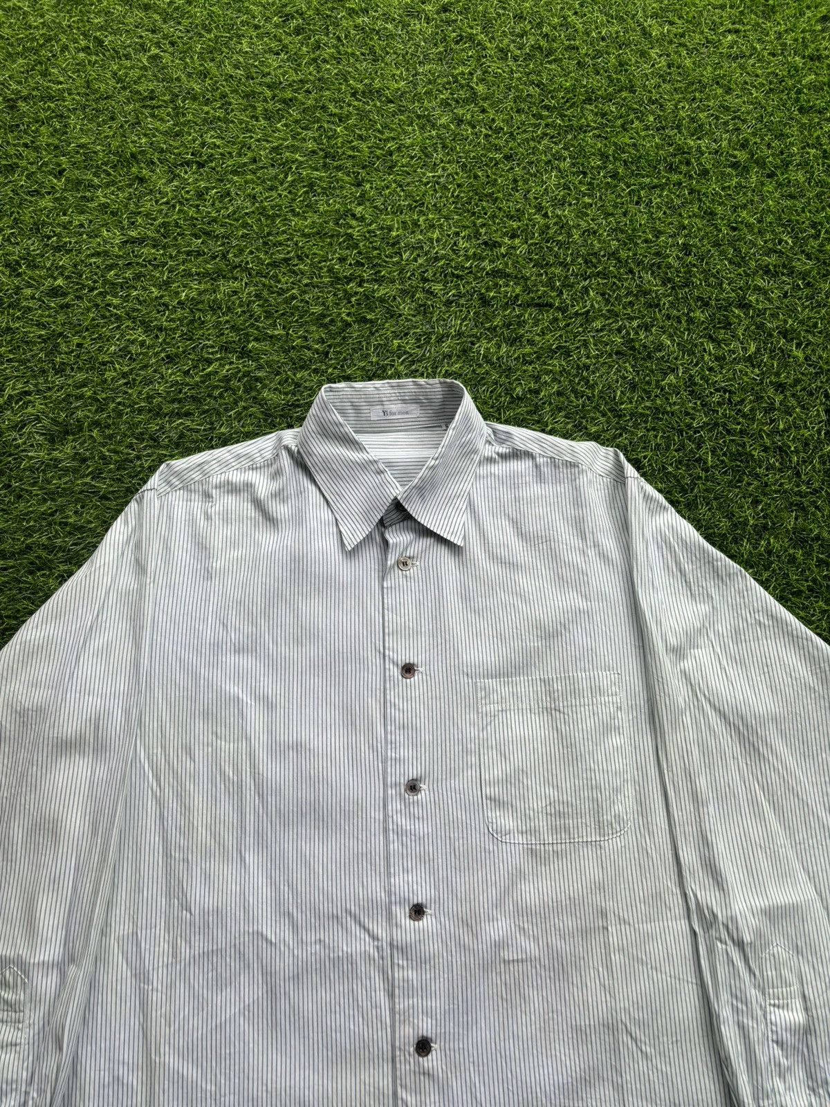Y's for Men Y's for men Yohjiyamamoto Stripe Shirt Size US M / EU 48-50 / 2 - 2 Thumbnail