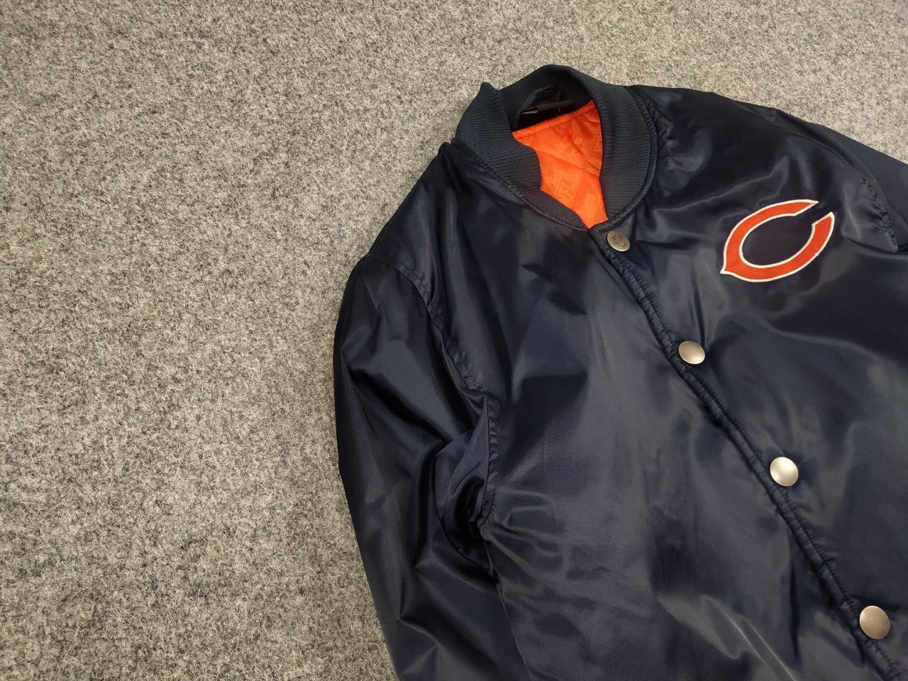 Vintage nfl team apparel costco Light Varsity Bomber Jacket