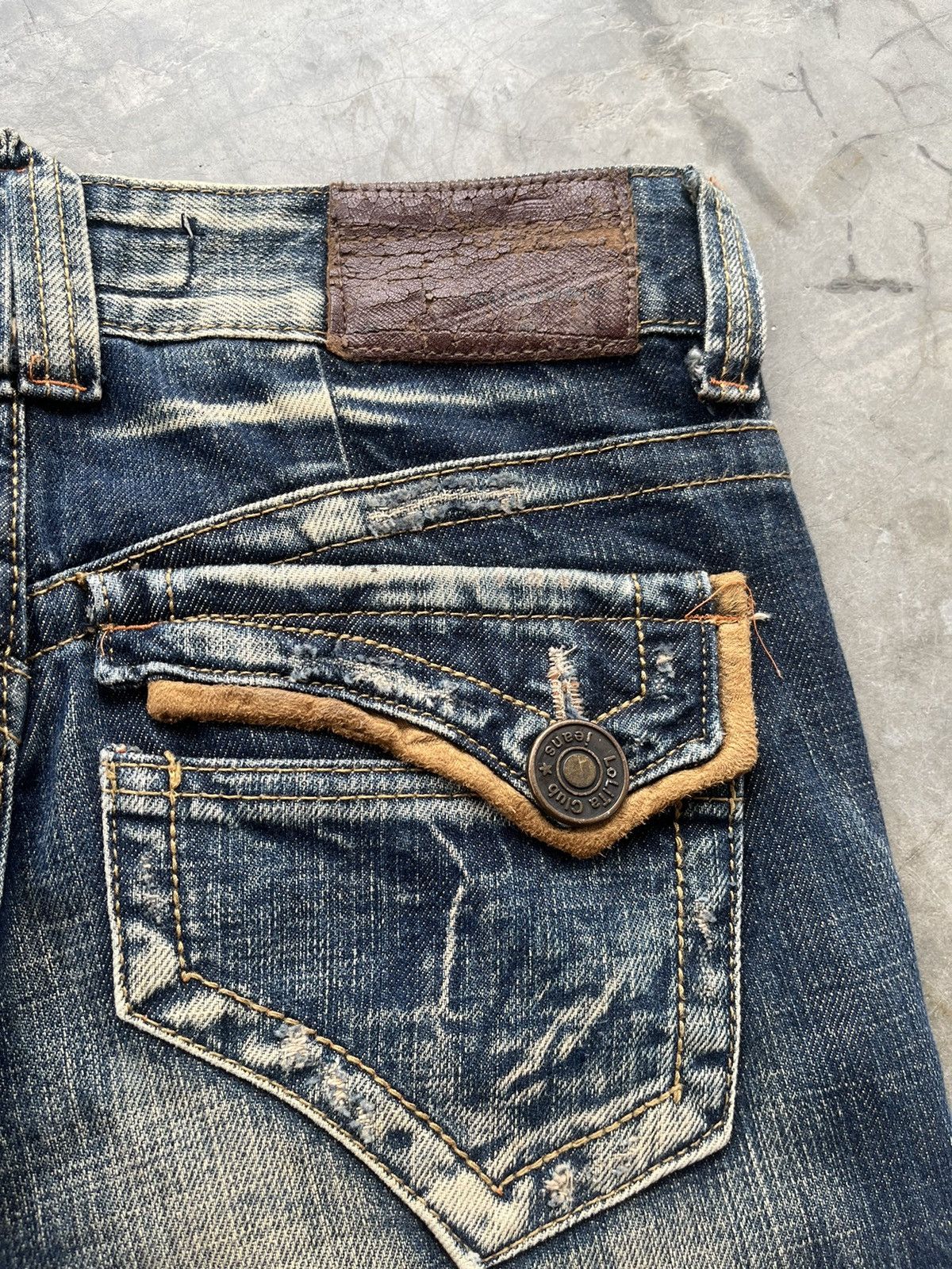 Lolita Jeans Flare Jeans yoshimori nara lolita distressed mud rusty Size US 30 / EU 46 - 9 Thumbnail