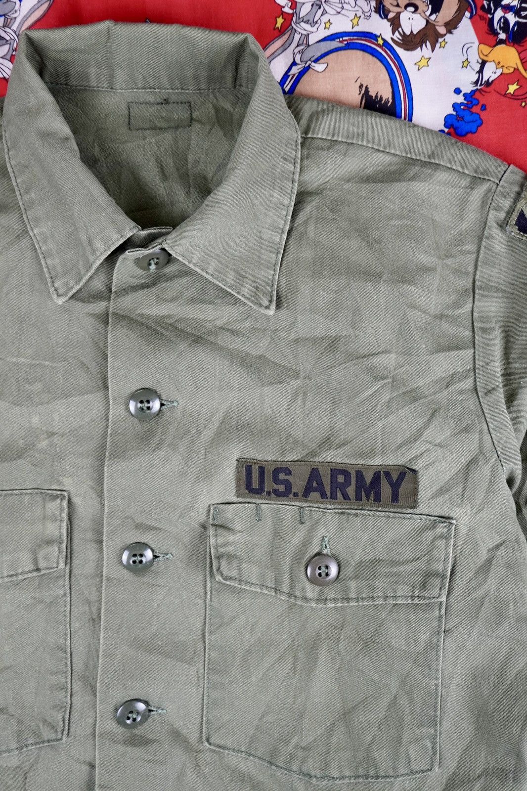 Vintage Vintage Us Army olive green long sleeve 70s Size US M / EU 48-50 / 2 - 1 Thumbnail