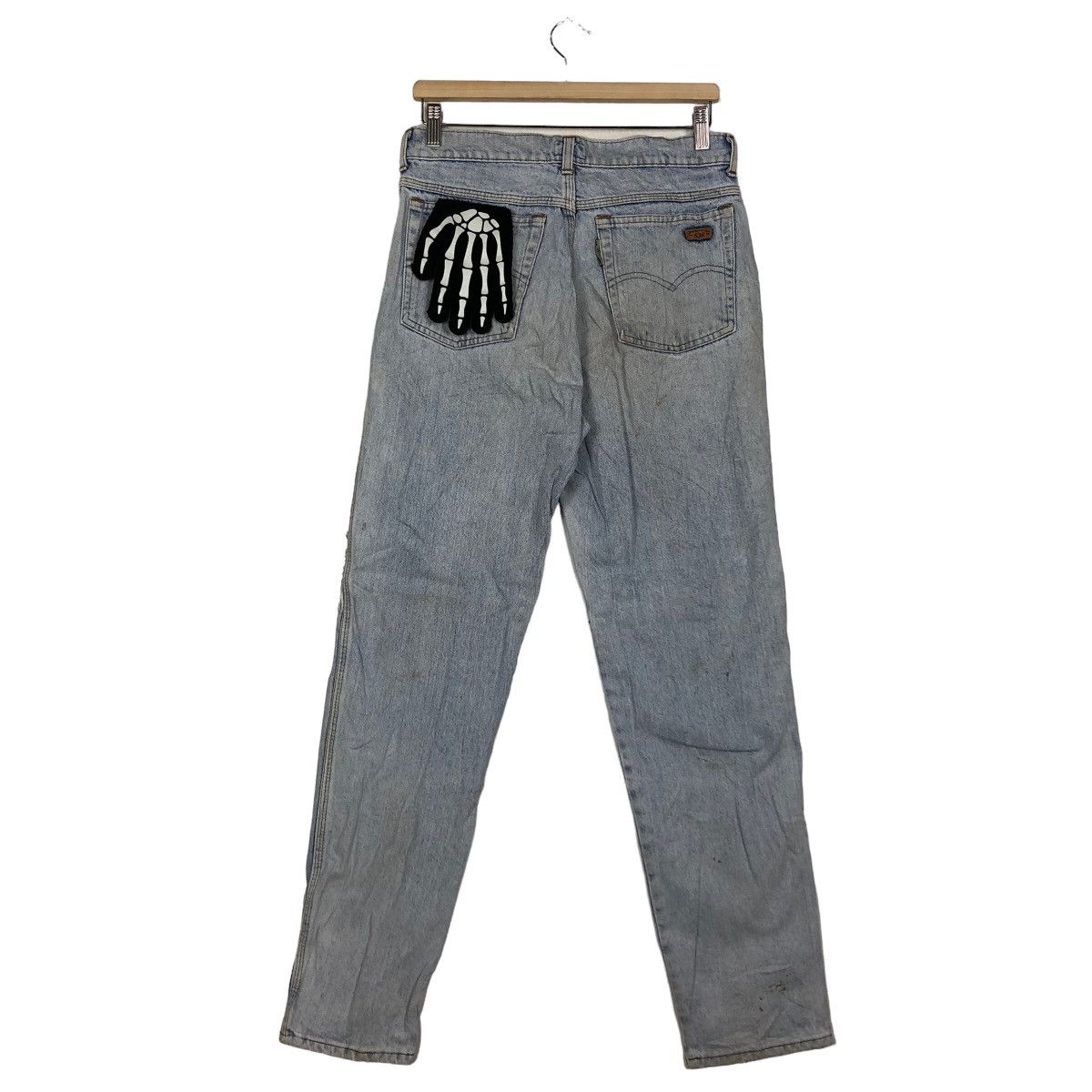 Levi's 🔥80’s Vintage Levi’s Acid Wash Design Straight Cut Denim Size US 28 / EU 44 - 8 Thumbnail