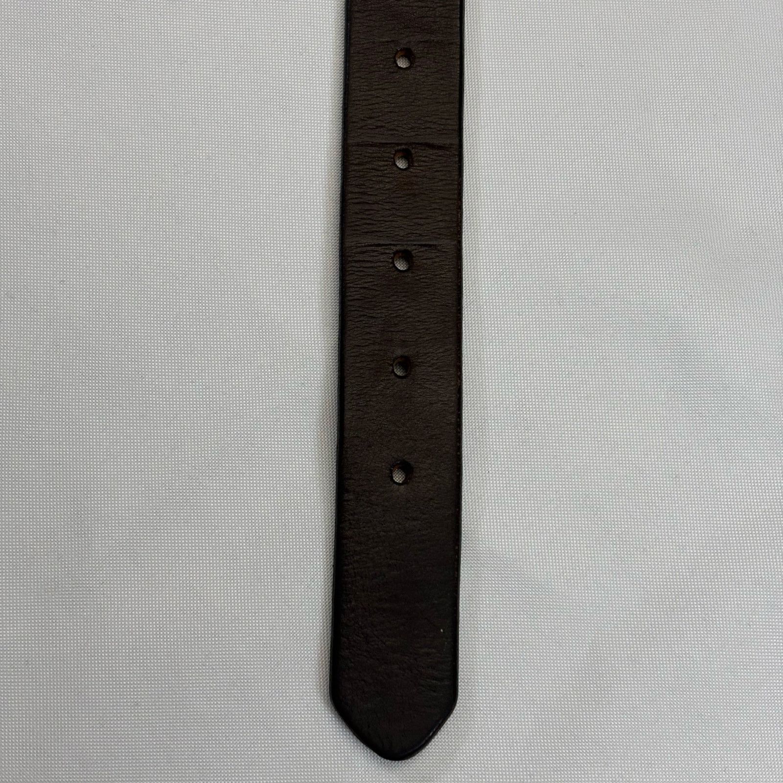 Merona Merona Italian Latigo Leather Belt Black Made in USA Size ONE SIZE - 4 Thumbnail