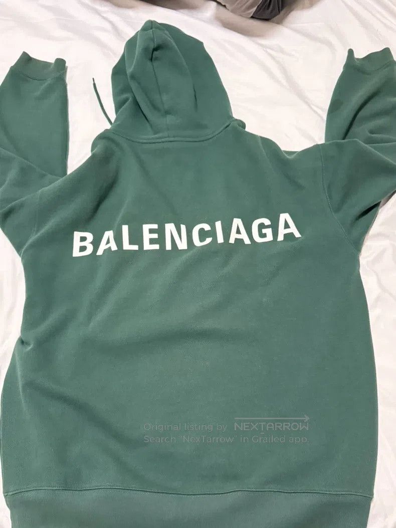Balenciaga Balenciaga Letter Print Logo Hooded Sweatshirt Size US M / EU 48-50 / 2 - 1 Thumbnail