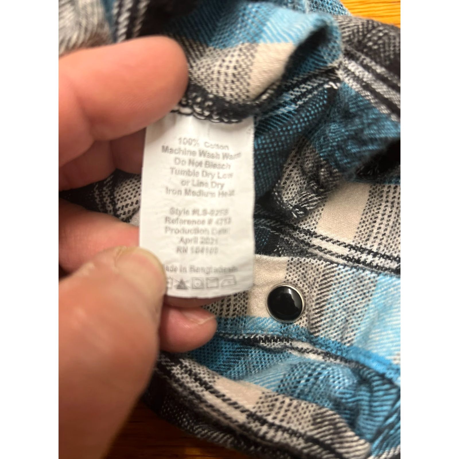 Vintage Gioberti Flannel Shirt Plaid Button-Up Long Sleeve Mens 3XL Blue Size US XXL / EU 58 / 5 - 6 Thumbnail
