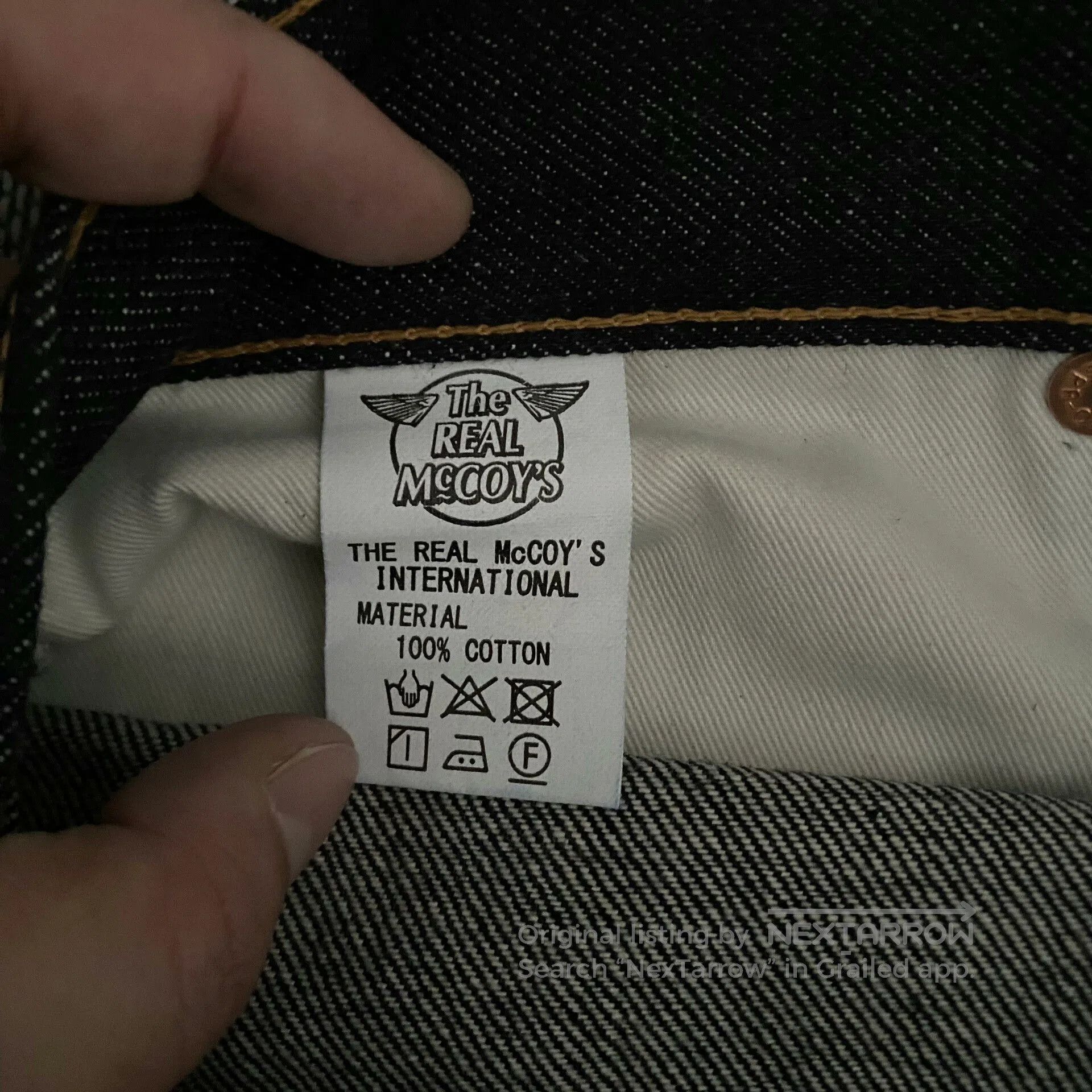The Real McCoy's Joe Mccoy 901 Denim Jeans. Size US 36 / EU 52 - 9 Thumbnail