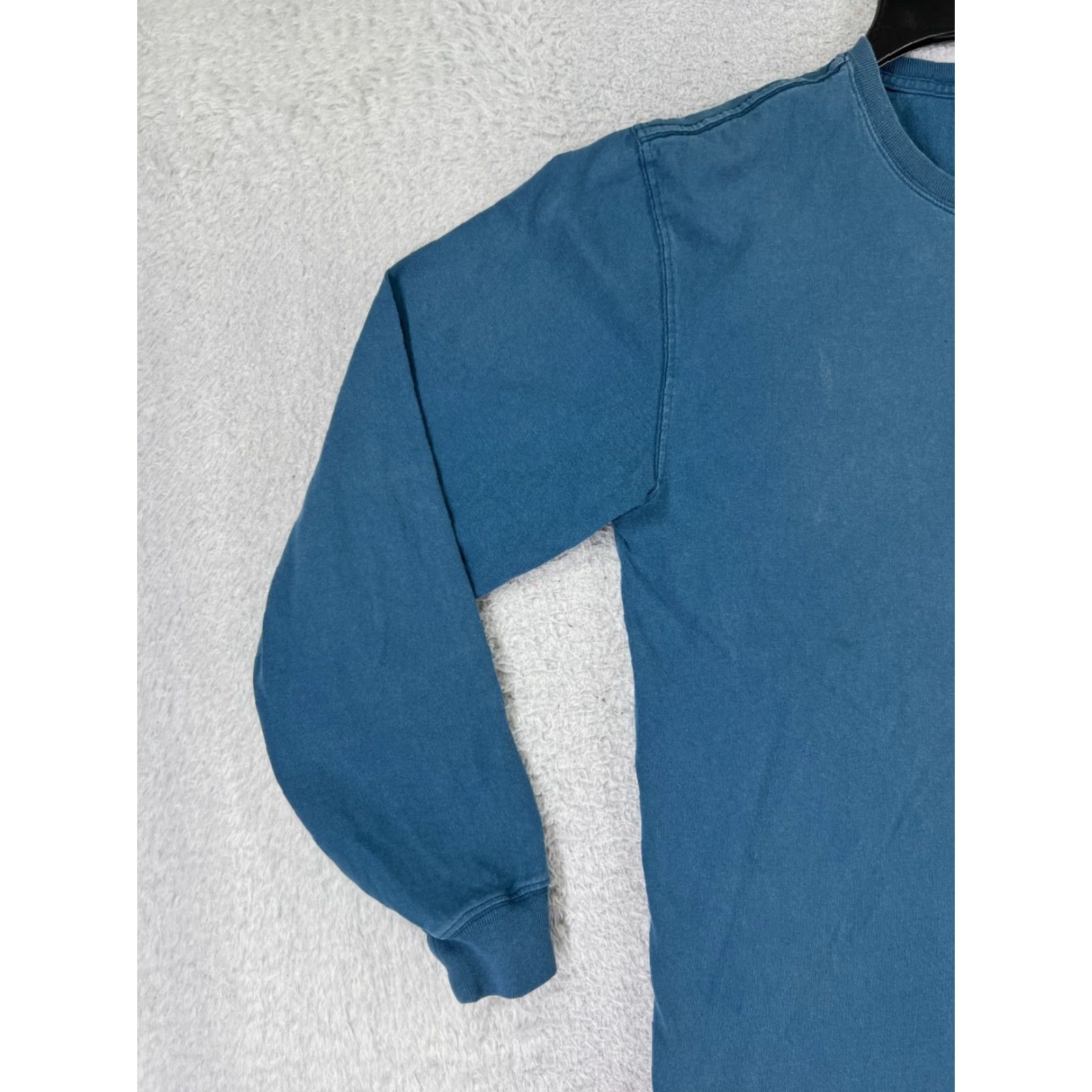 Carhartt VINTAGE Carhartt Shirt Mens S Blue Long Sleeve Crew Neck K231 Pocket Cotton Shirt Adult Small Blue Logo Work American 90s Shirts Mens Size US S / EU 44-46 / 1 - 6 Thumbnail