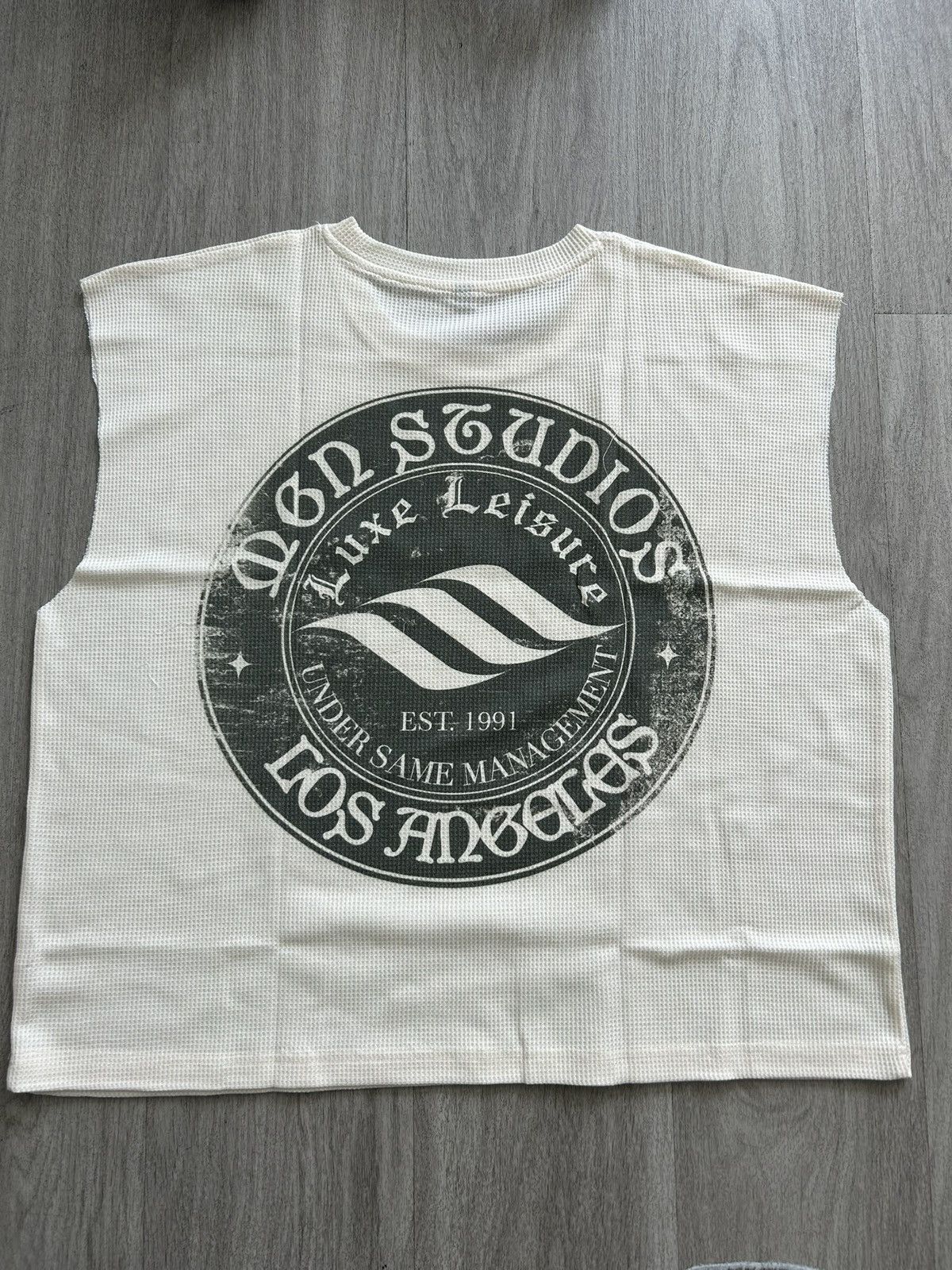 Japanese Brand Waffle knit tank Size US XS / EU 42 / 0 - 1 Thumbnail
