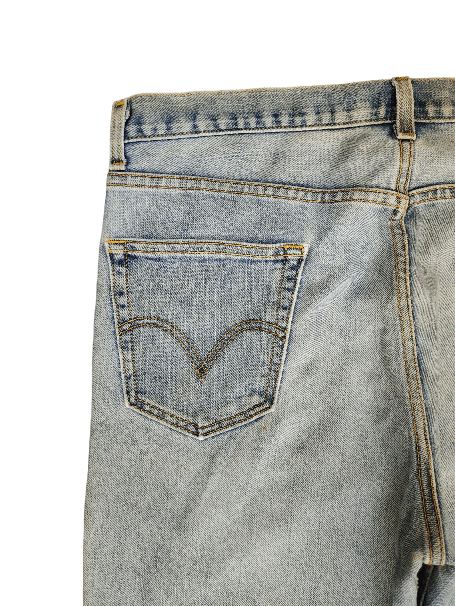 Levi's Vintage Levis 550 Light Wash Rusty Distressed Denim Jeans Size US 36 / EU 52 - 15 Thumbnail