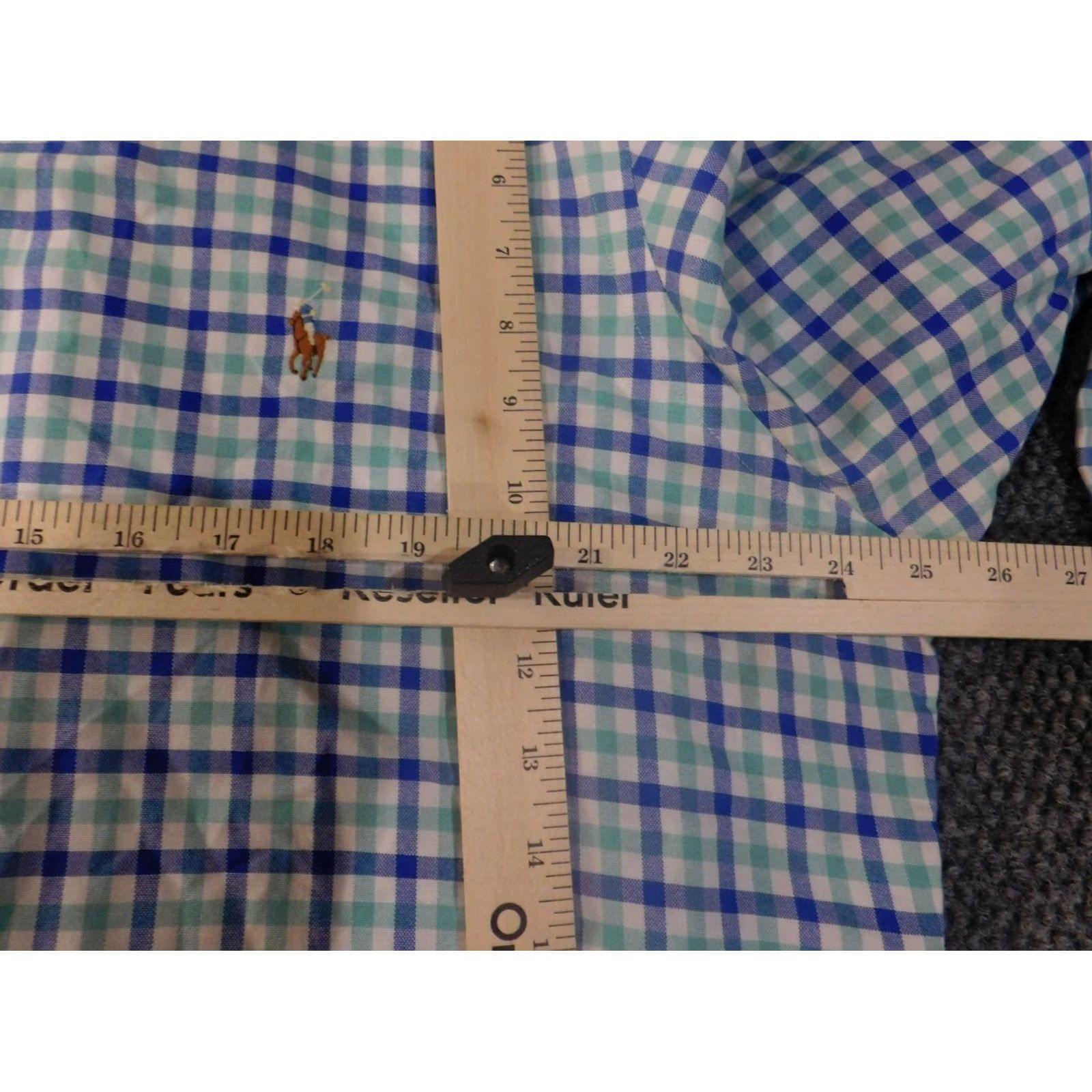 Ralph Lauren Ralph Lauren Mens Shirt XL plaid button-up casual preppy blue pink mulberry? Size US XL / EU 56 / 4 - 7 Thumbnail