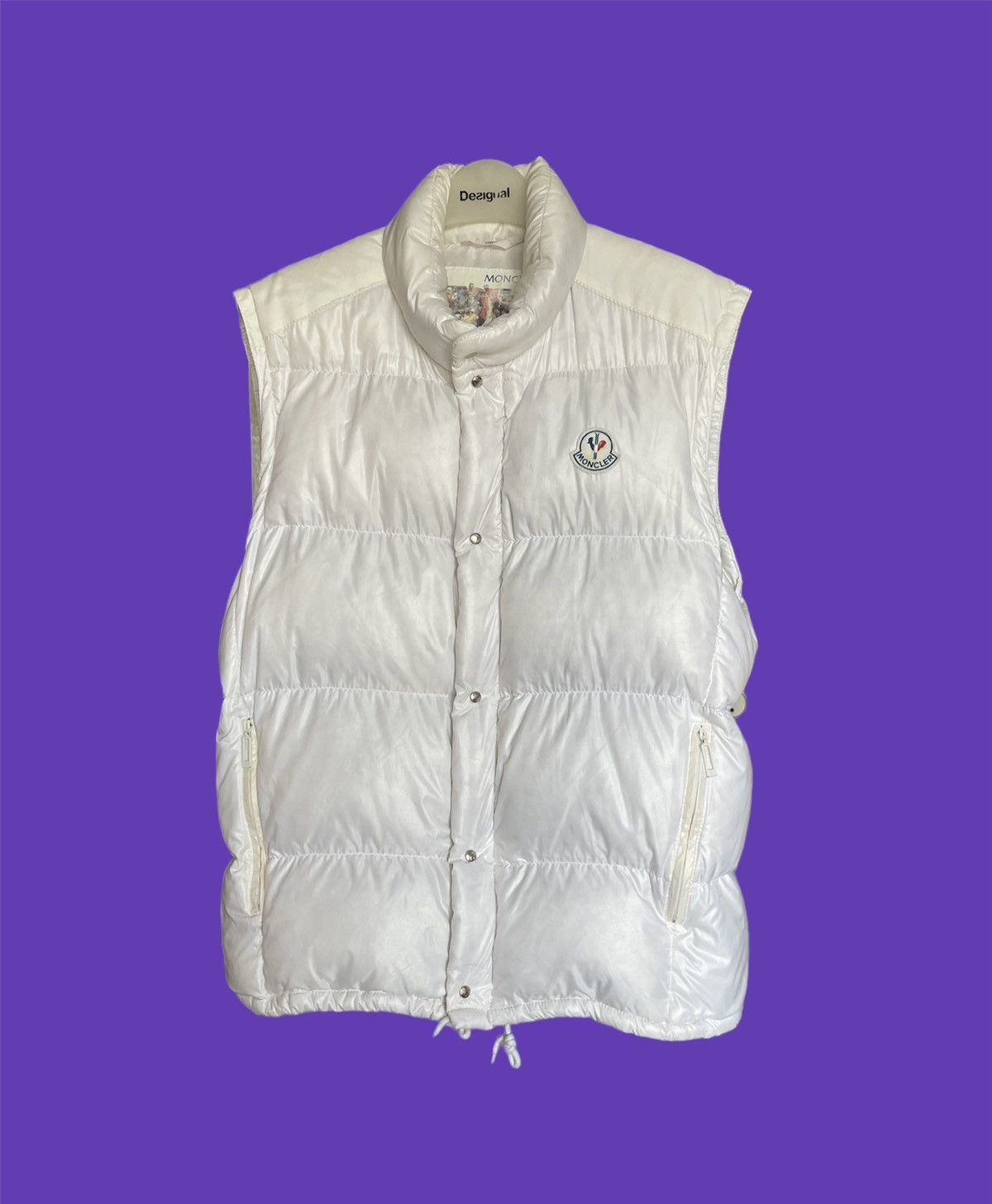 Moncler × Moncler Grenoble × Vintage 80’s 2 in 1 Moncler Grenoble Down Jacket Vest Vintage White Size US M / EU 48-50 / 2 - 3 Thumbnail