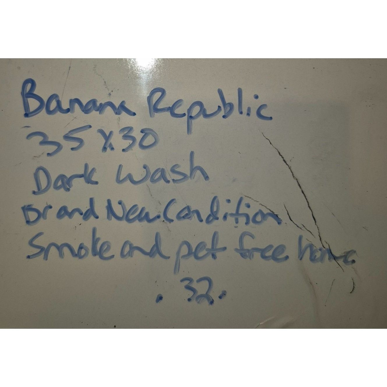 Banana Republic Banana Republic Mens Straight Leg Jeans 35x30 Dark Wash Deni Size US 35 - 7 Thumbnail