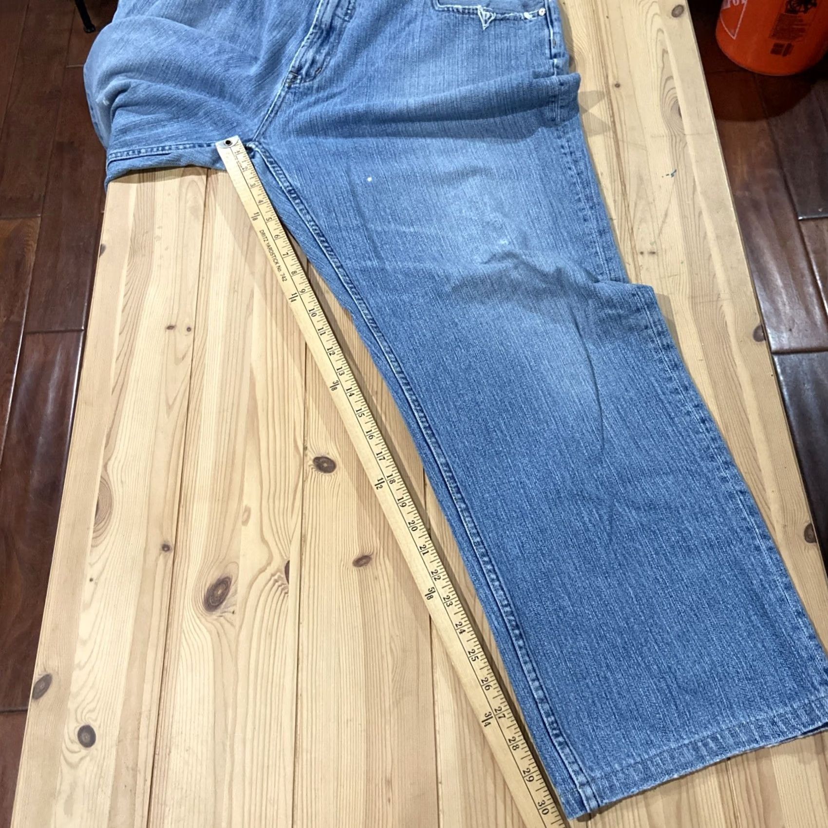 Pepe Jeans VINTAGE Pepe Jeans Jeans 42x33 Blue Hip Hop Skater Denim Baggy Straight 90s Mens Size US 42 / EU 58 - 6 Thumbnail