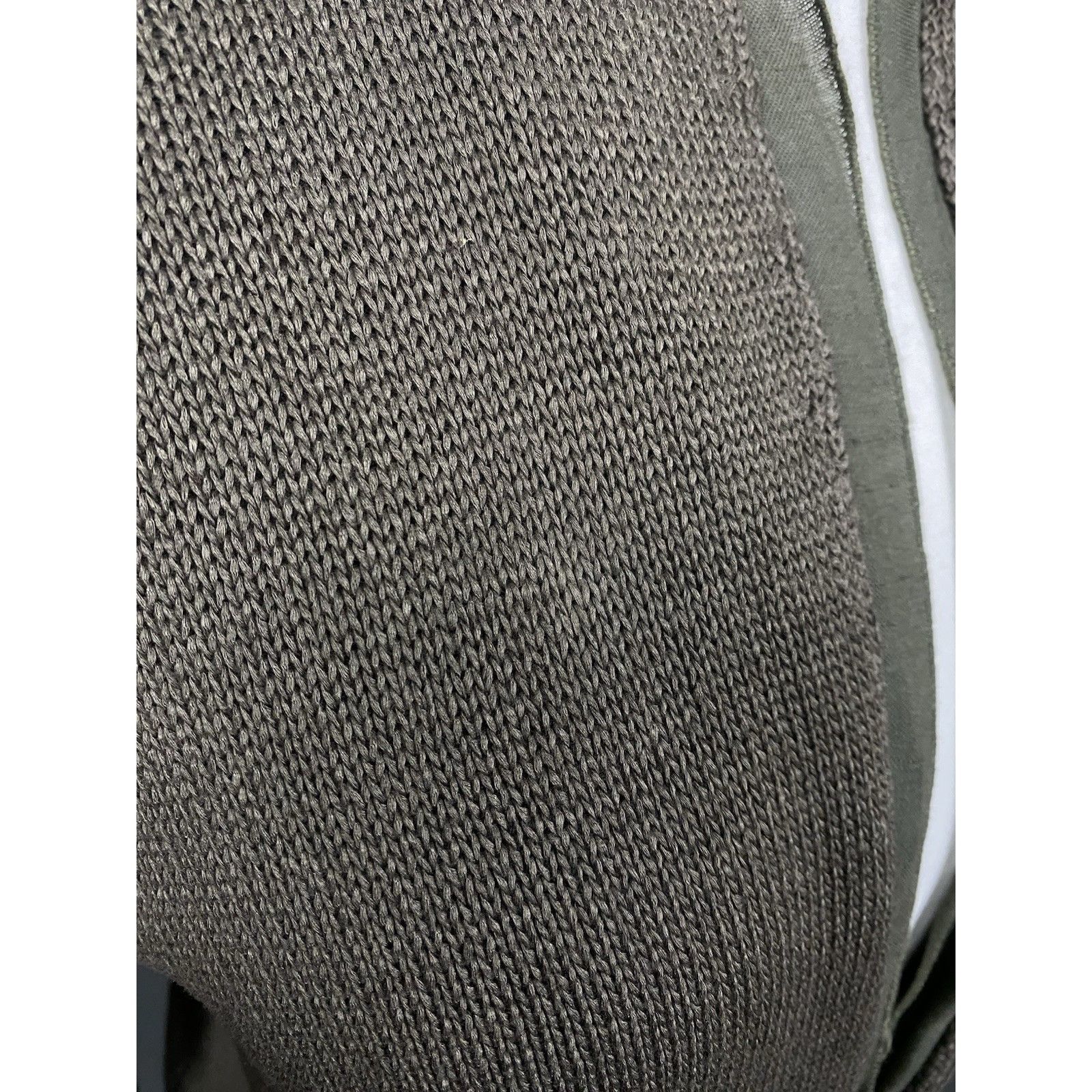 Brunello Cucinelli Brunello Cucinelli Women's Khaki Green Knitted 1-Button Blaz Size L / US 10 / IT 46 - 9 Thumbnail