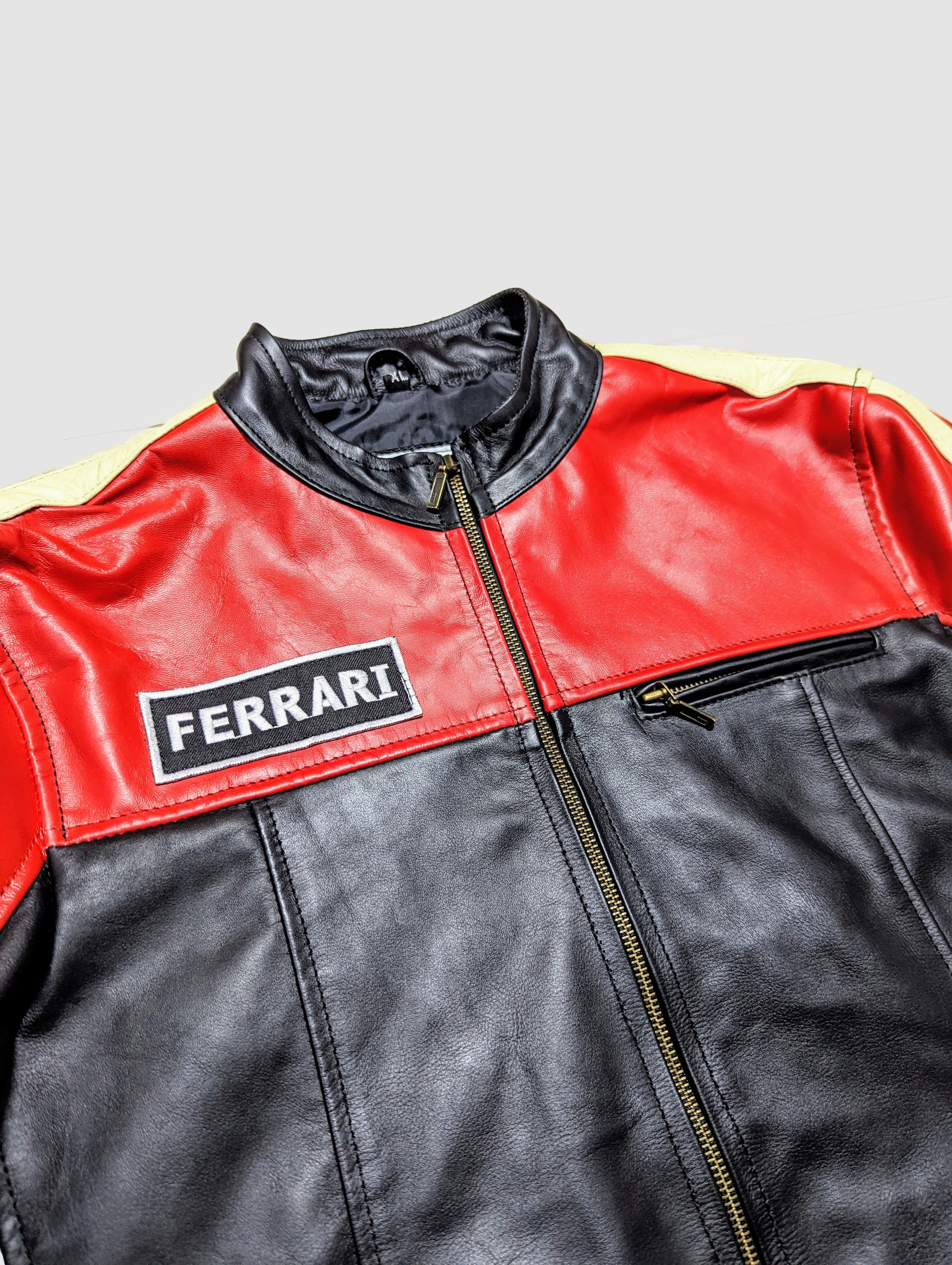 Ferrari 🔥🔥 Ferrari 90s Racing Leather Jacket Streetwear Size US L / EU 52-54 / 3 - 5 Thumbnail