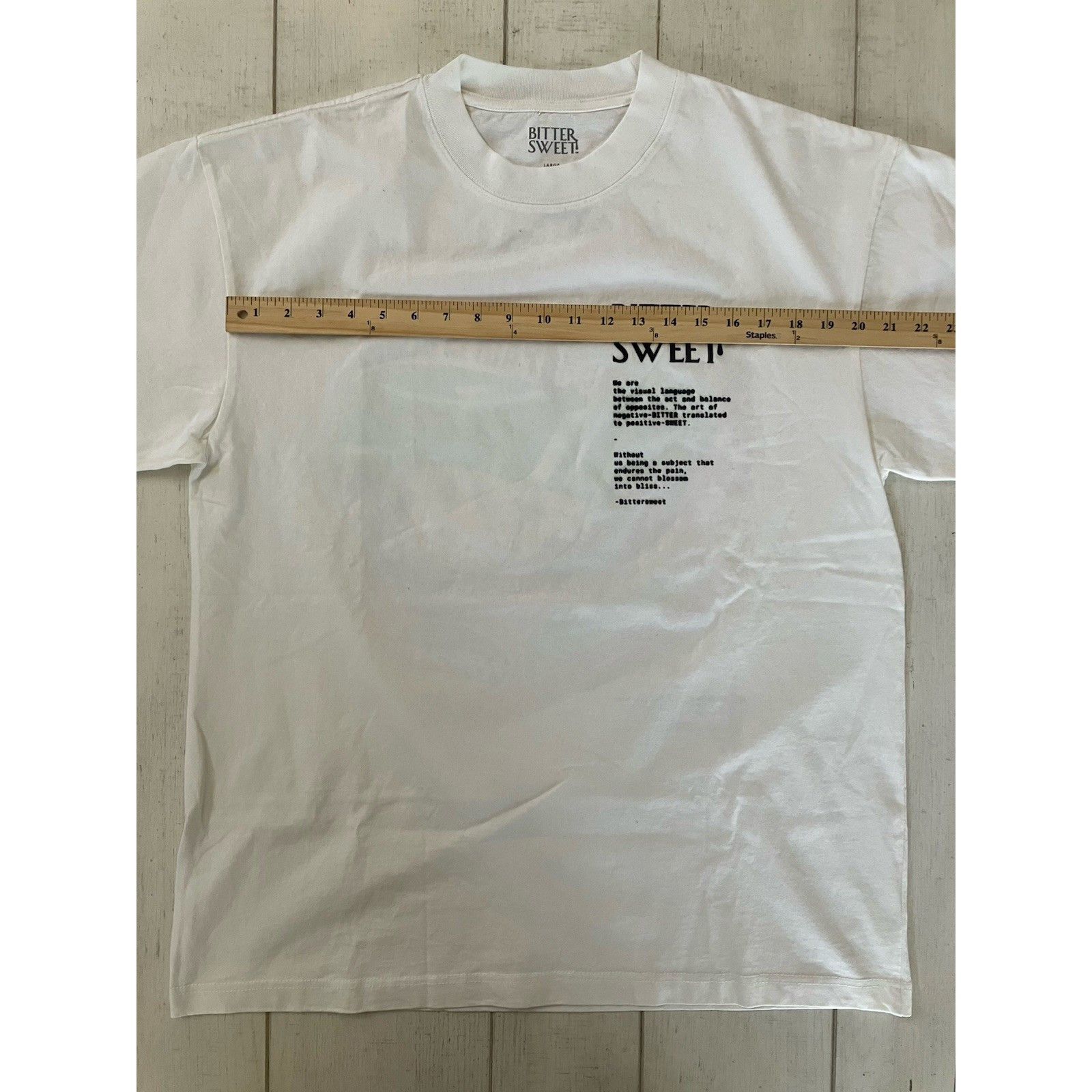 Other Bittersweet Pain Is Bliss Statement T-Shirt Puff Print L Rel Size US L / EU 52-54 / 3 - 8 Thumbnail