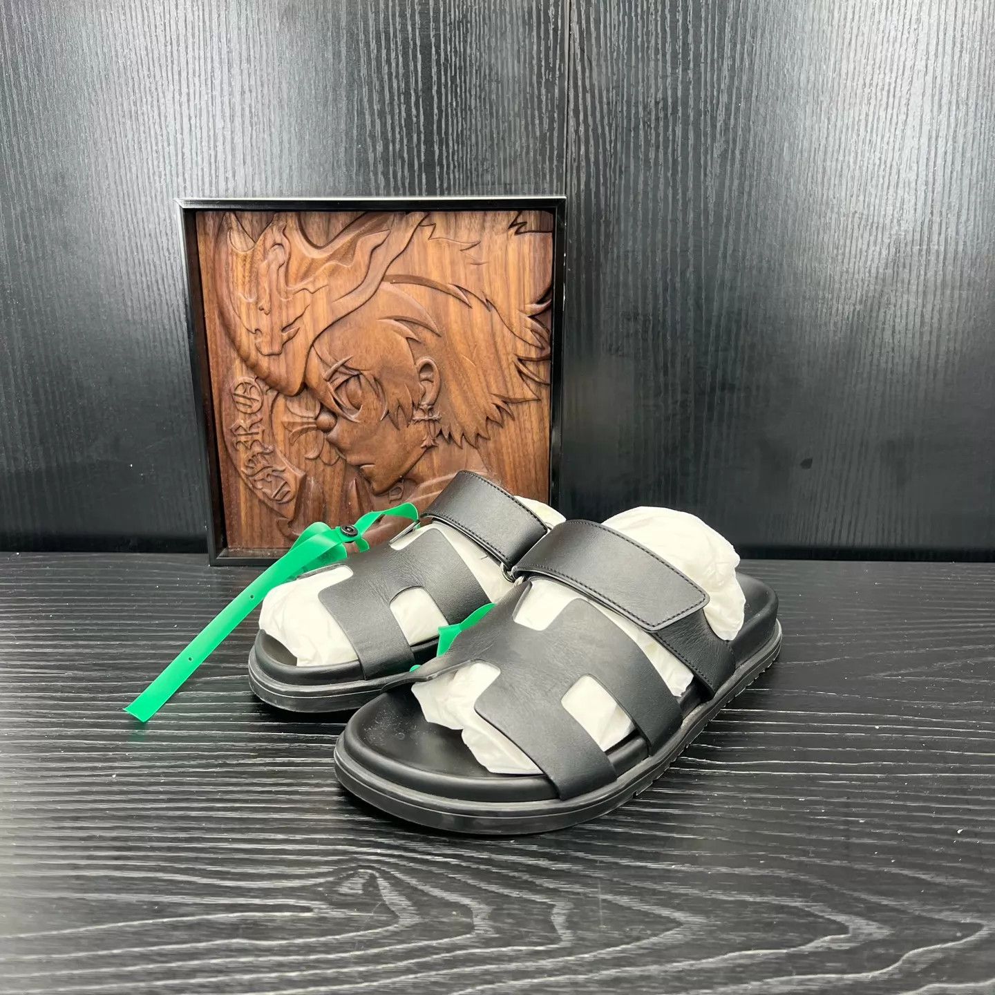 Hermes Hermès chypre black slides 37 new box Size US 6.5 / IT 36.5 - 1 Thumbnail