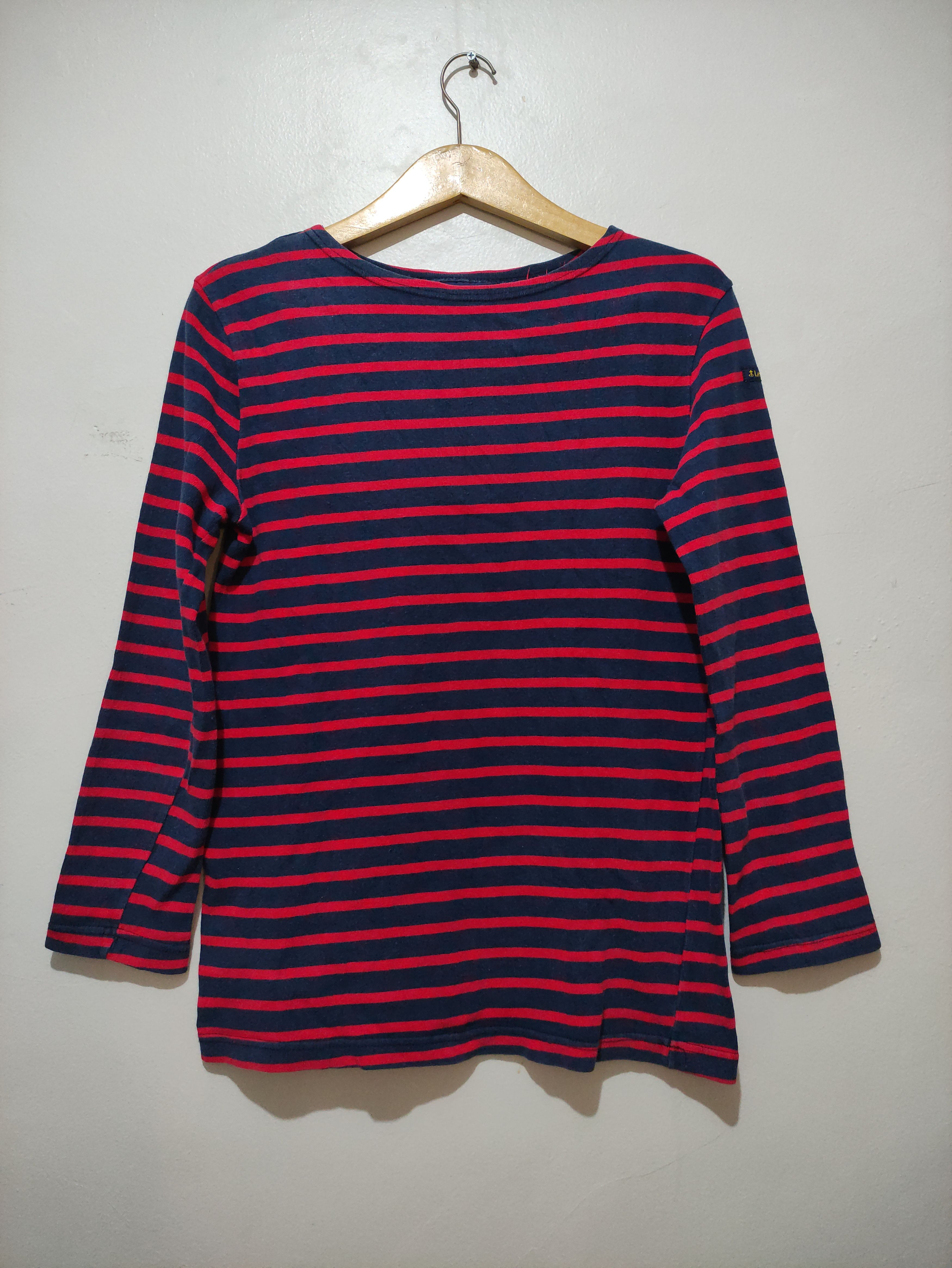 Other Vintage 90's Le Minor x Asap Rocky Striped Blue Long Sleeve Size S / US 4 / IT 40 - 1 Thumbnail