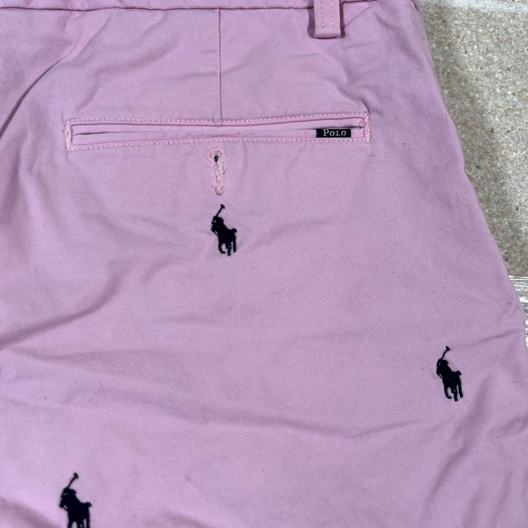 Polo Ralph Lauren Polo Ralph Lauren Shorts Mens 32 Pink Classic Fit Chino Embroidered Pony Polo Ralph Lauren Size US XS / EU 42 / 0 - 2 Thumbnail