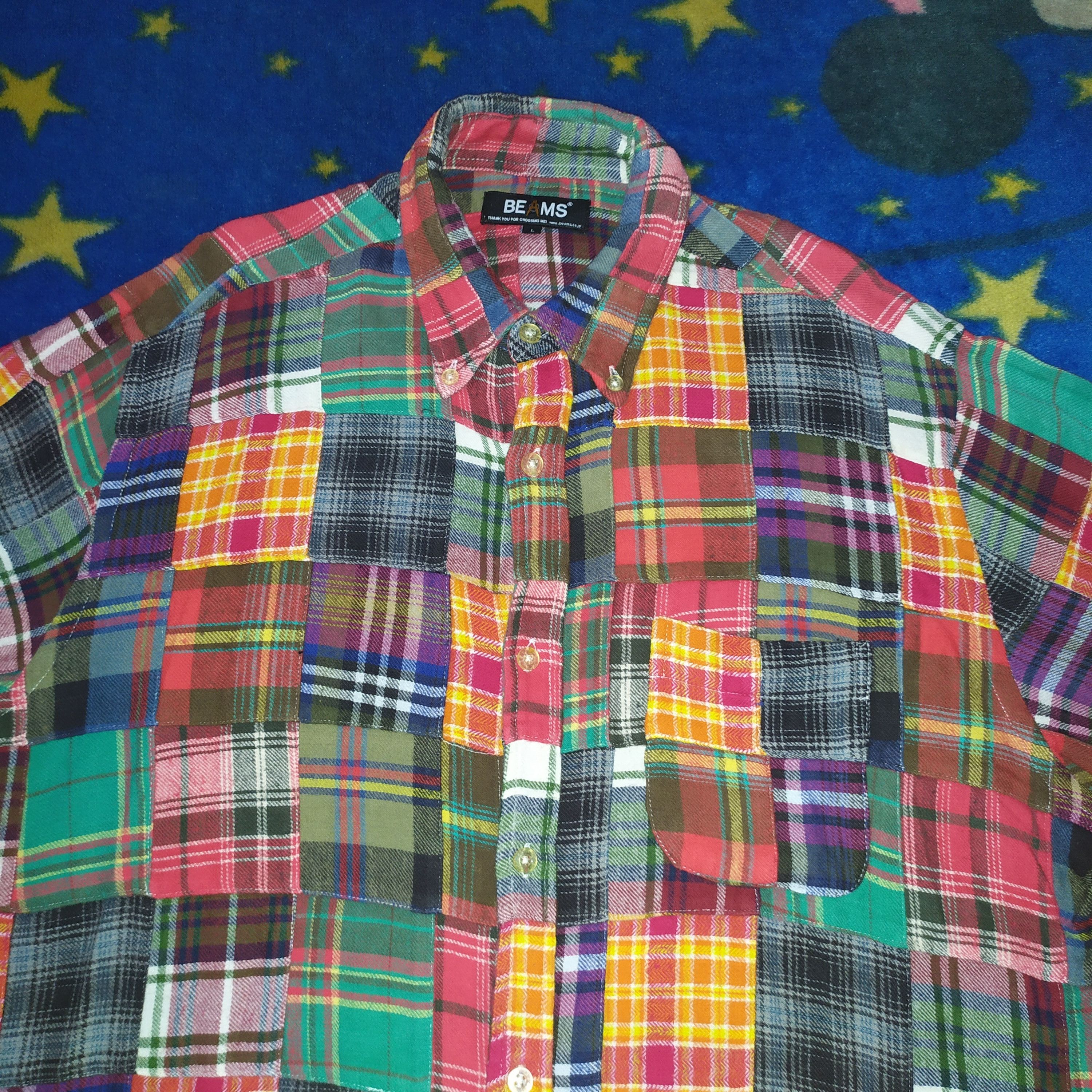 Beams Plus Beams Plus "Kamakura" Patchwork Shirt Size US L / EU 52-54 / 3 - 2 Thumbnail