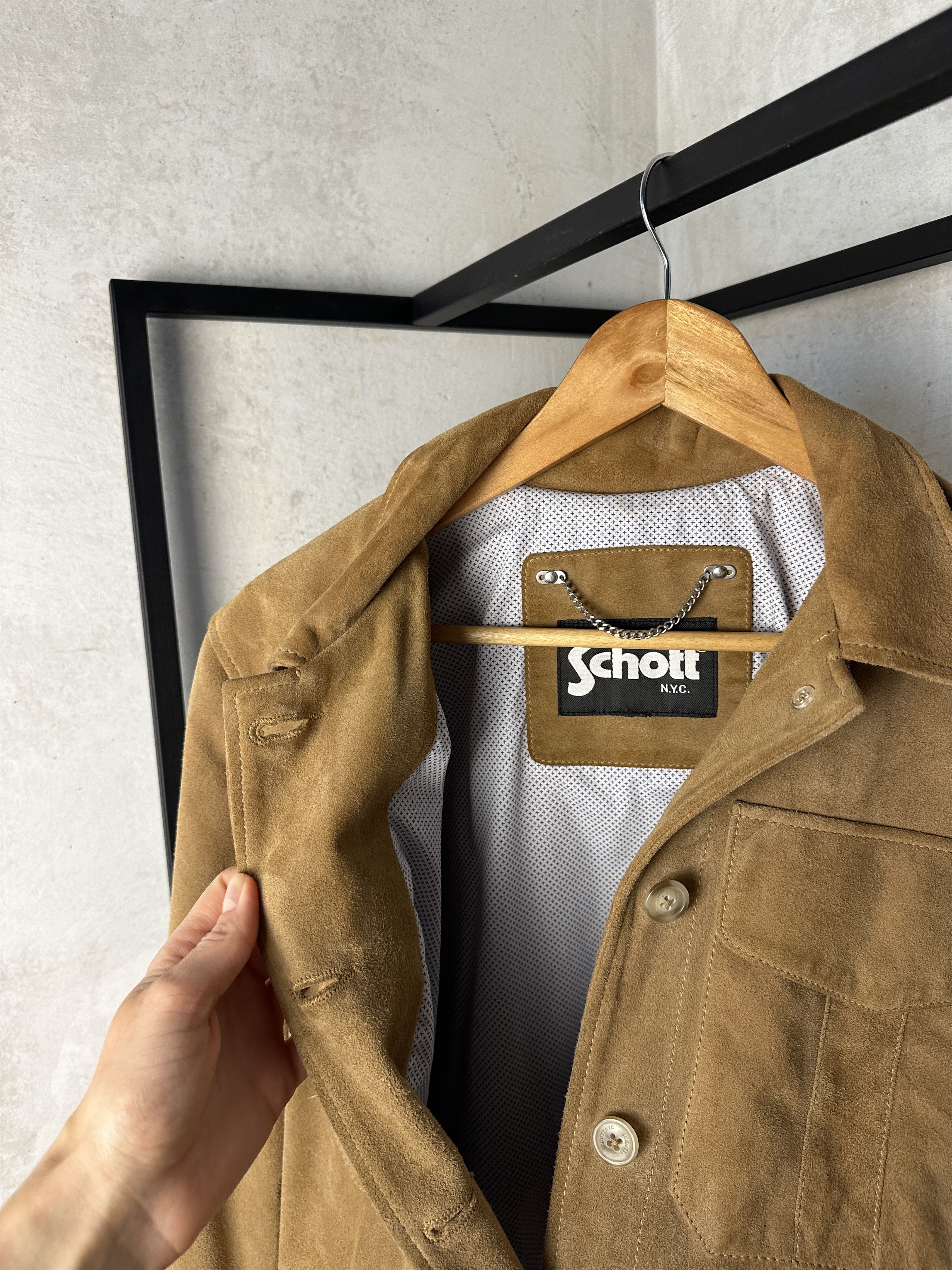 Schott Schott NYC Suede Trucker Jacket Size M / US 6-8 / IT 42-44 - 11 Thumbnail