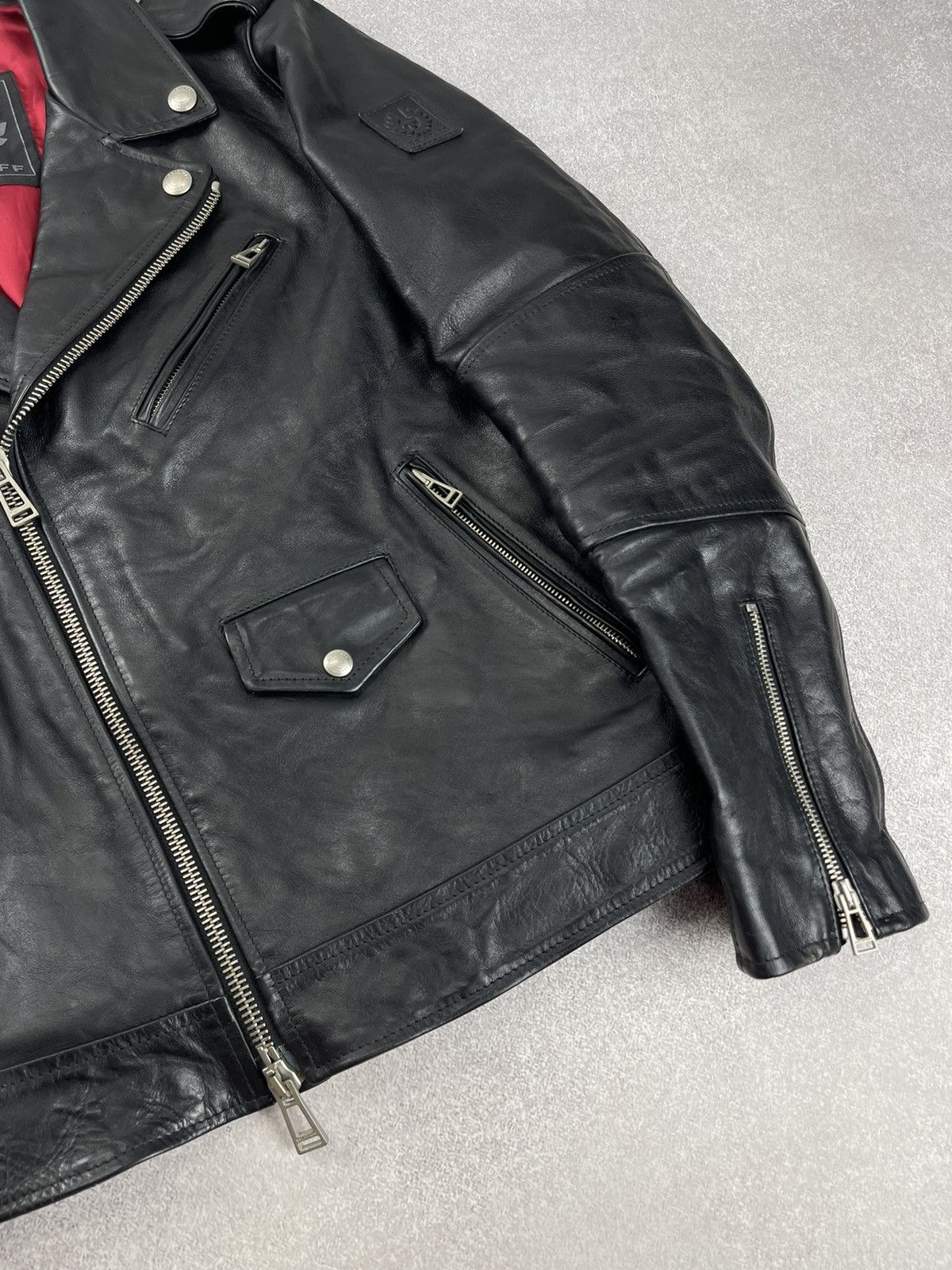 Belstaff Belstaff Black Leather Sidmouth Biker Jacket Size 54 Size US L / EU 52-54 / 3 - 8 Thumbnail
