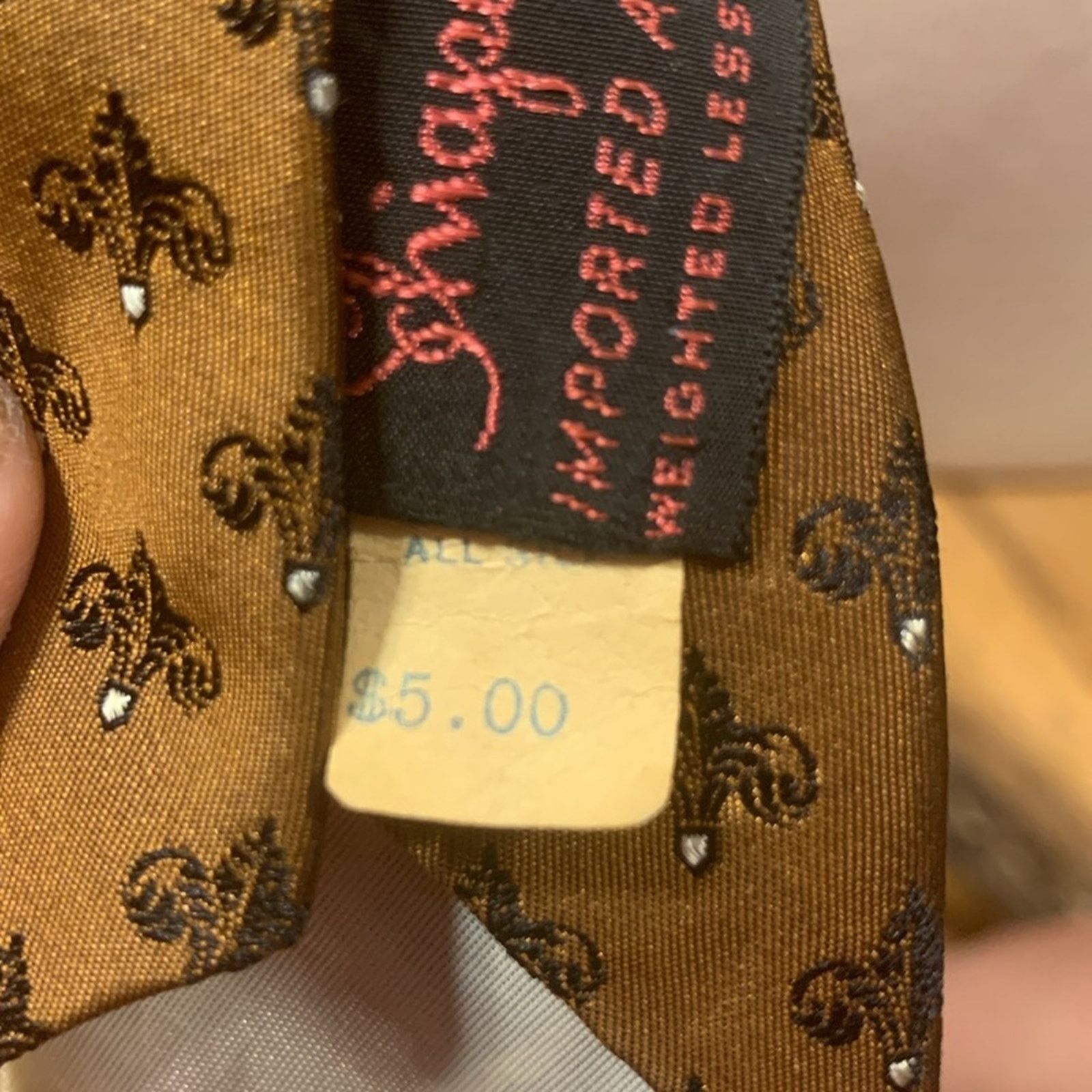 Schiaparelli Early Schiaparelli silk tie Prince of Wales heraldic crest Size ONE SIZE - 6 Thumbnail