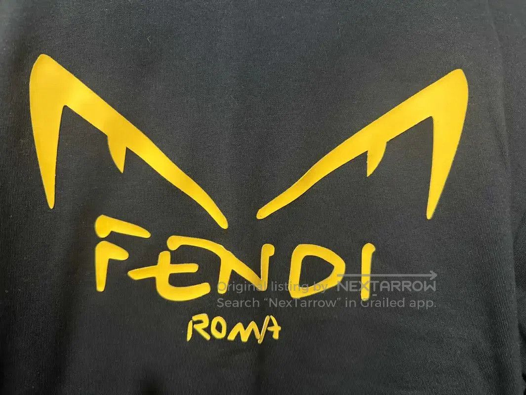 Fendi Fendi Black Cotton Logo Men's Jacket . Size US M / EU 48-50 / 2 - 5 Thumbnail