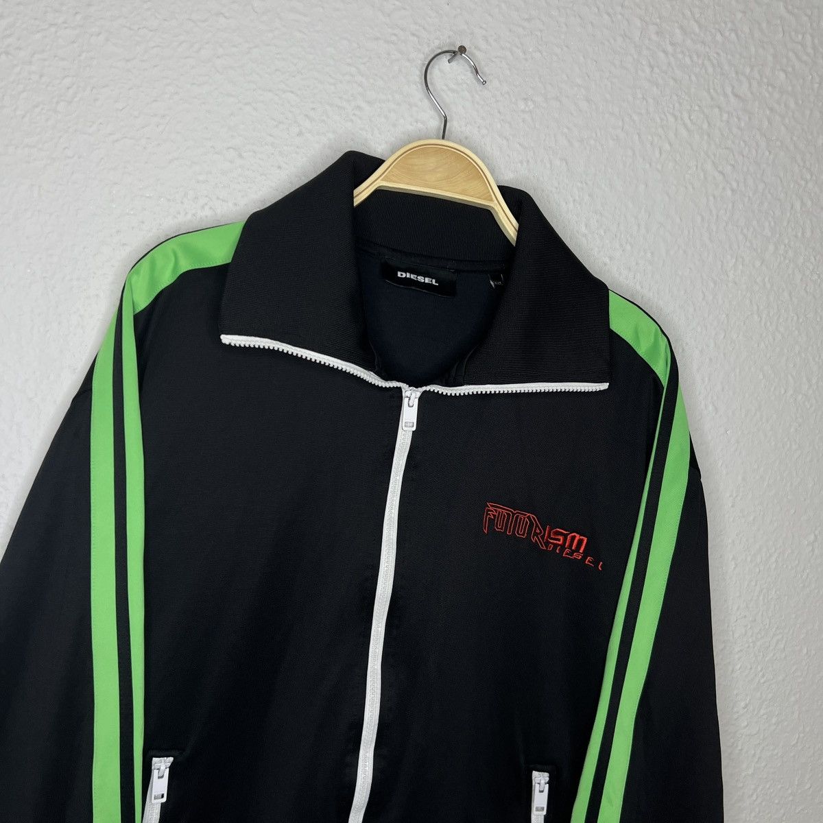 Diesel Diesel Hisoka Track Jacket Zip Sweatshirt Nylon Futurism Size US XL / EU 56 / 4 - 5 Thumbnail