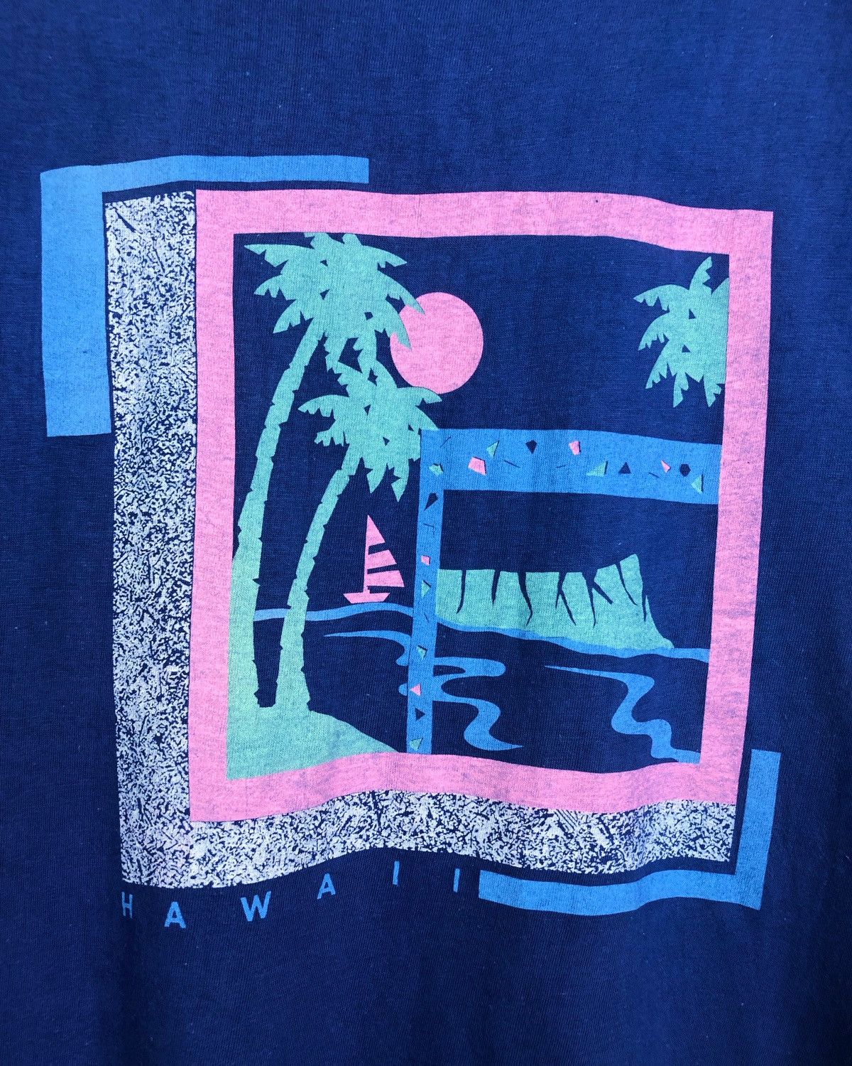 Vintage Rare Vintage 80s Hawaii Poly Tees Tee Size US L / EU 52-54 / 3 - 3 Thumbnail