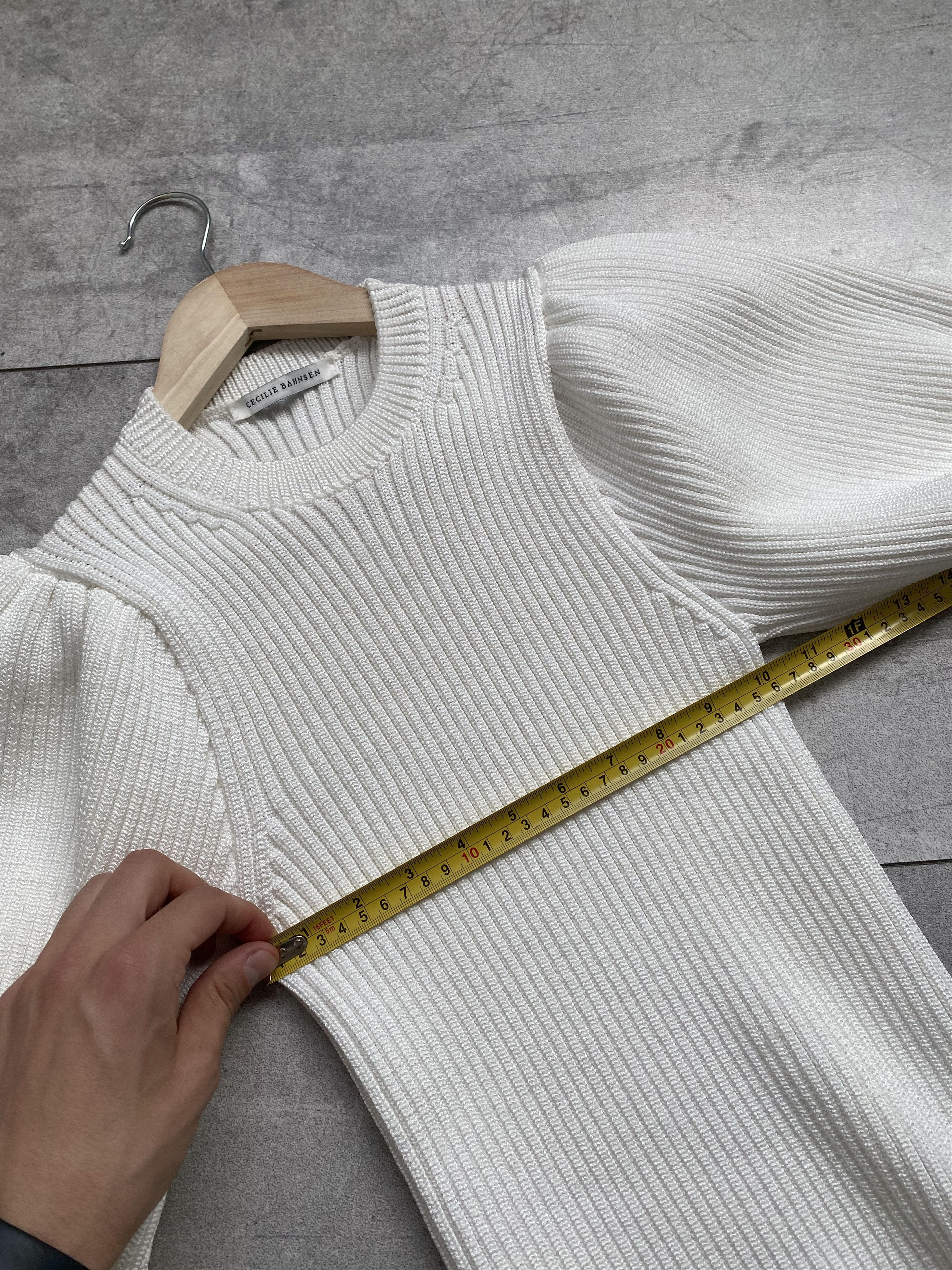 Other Cecilie Bahnsen Maddy Puff-Sleeve Knit Top Size S / US 4 / IT 40 - 13 Thumbnail