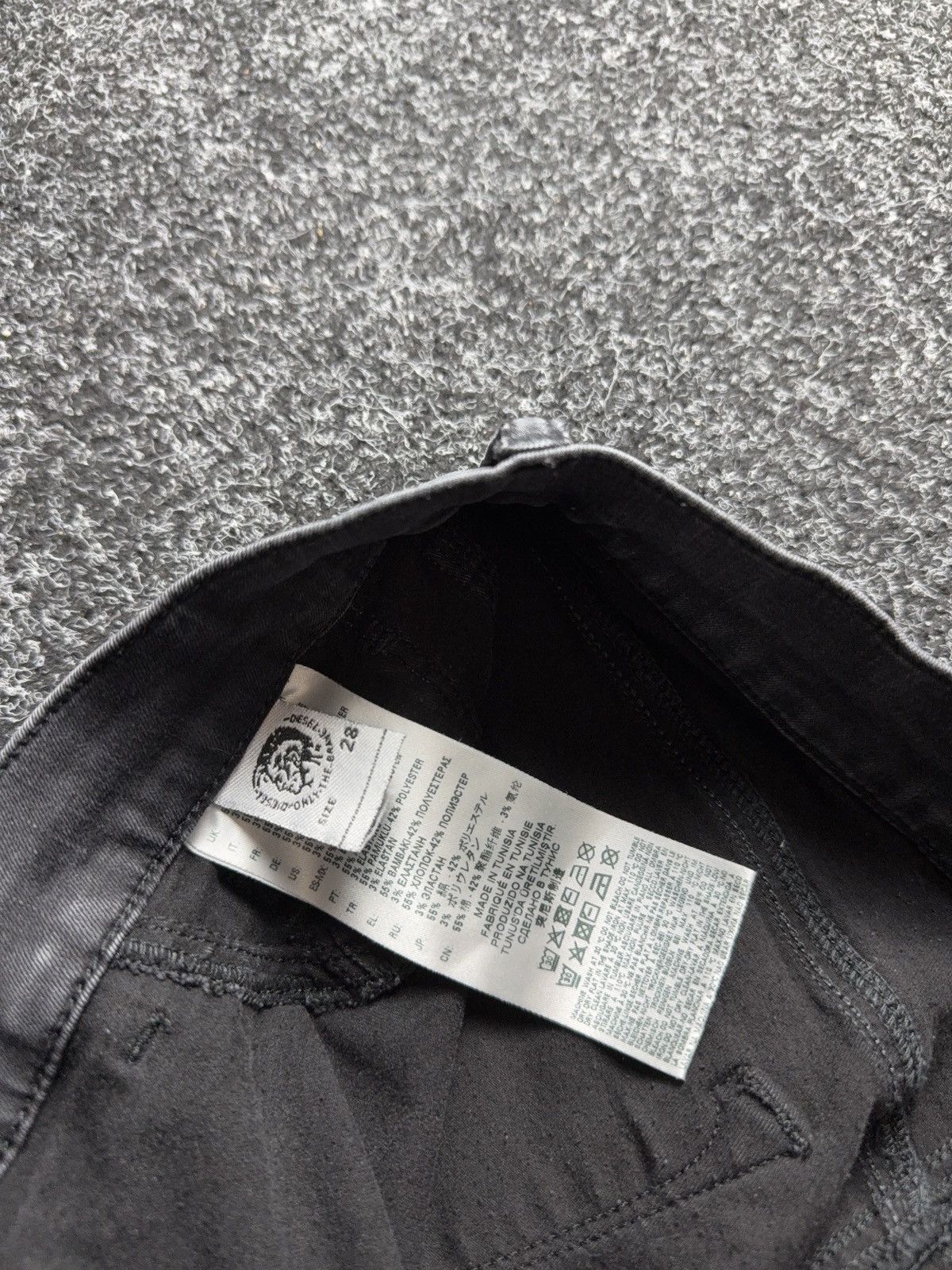 Diesel 00s Diesel LIVER-S Super Slim Grey Faded Denim Skinny Fit Size 28" / US 6 / IT 42 - 10 Thumbnail