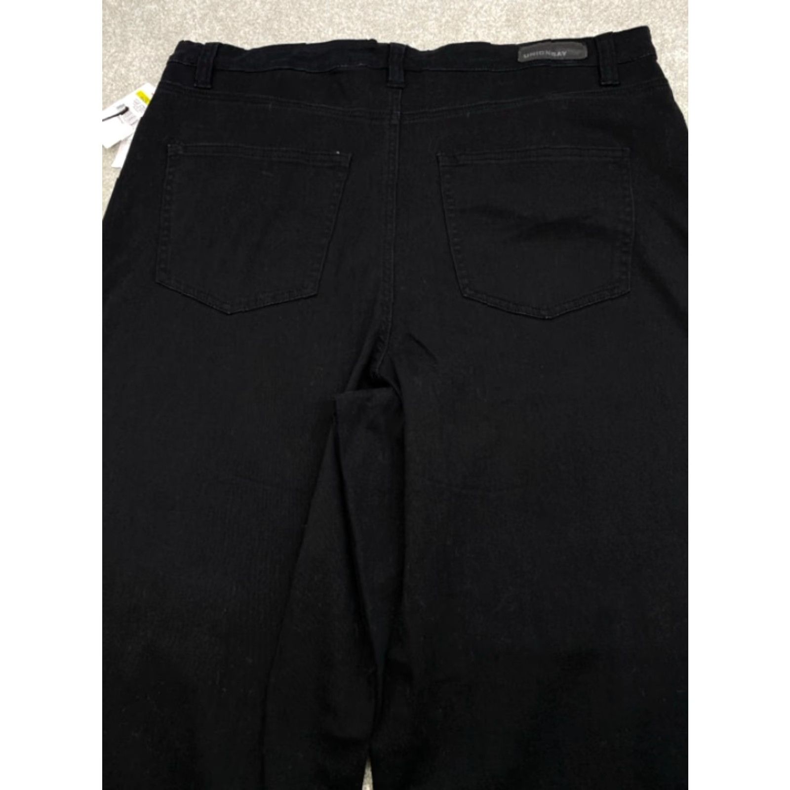 Vintage VINTAGE NWT Unionbay Pants Women's 17 (36x32) Black High Rise Wide Leg Baggy Goth 5116 Size 25" / US 0 / IT 36 - 5 Thumbnail