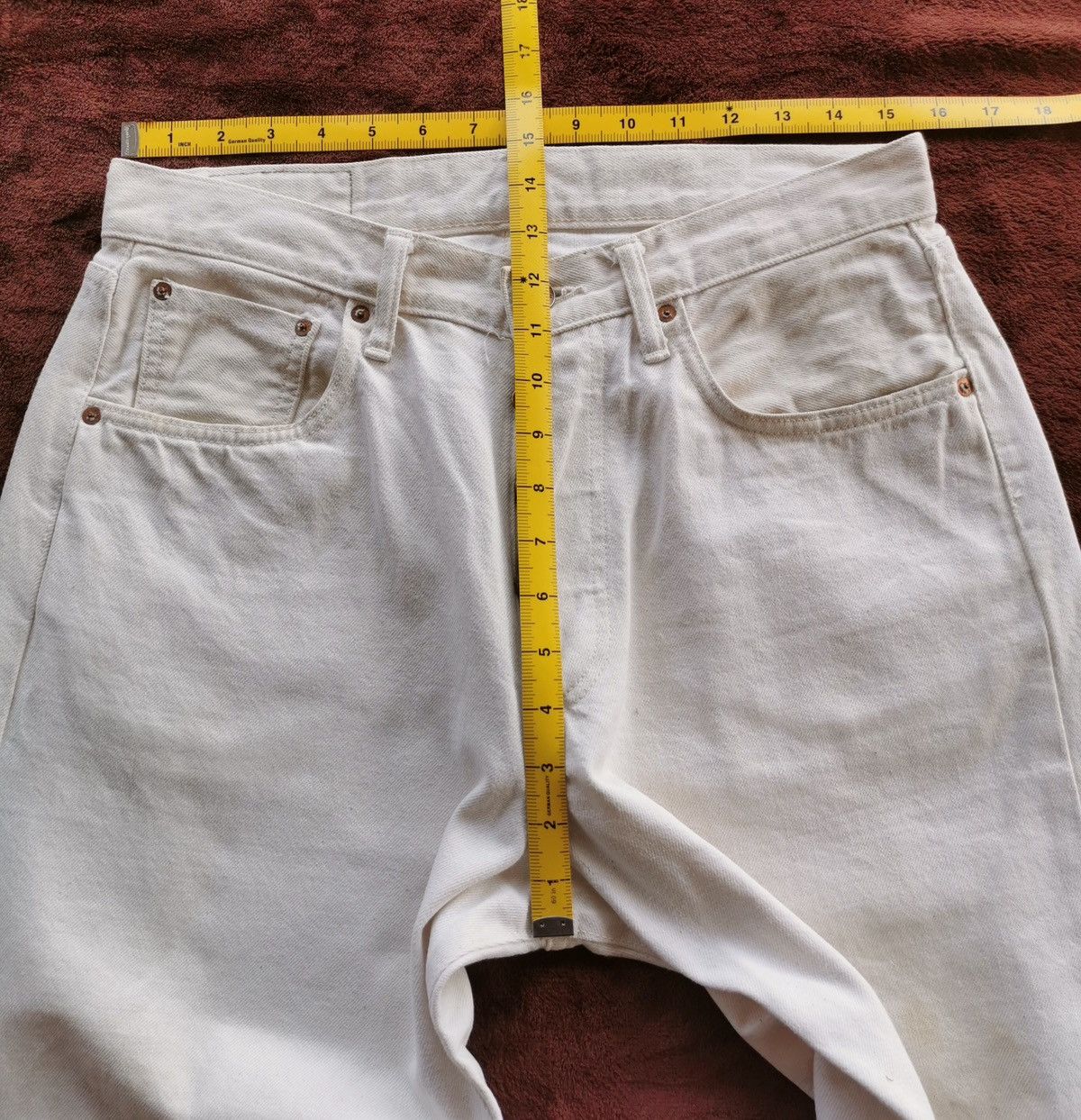 Beauty Beast Edwin Selvedge Size 31 x 46.5 Size US 31 - 14 Thumbnail