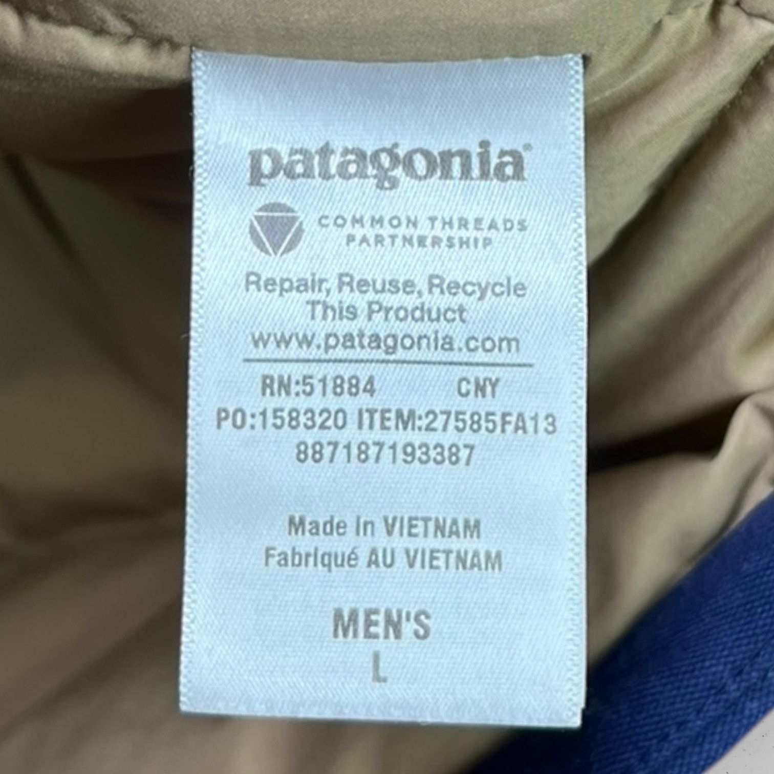 Patagonia Patagonia Goose Down Puffer Vest Men’s Large Navy and Blue Size US L / EU 52-54 / 3 - 6 Thumbnail
