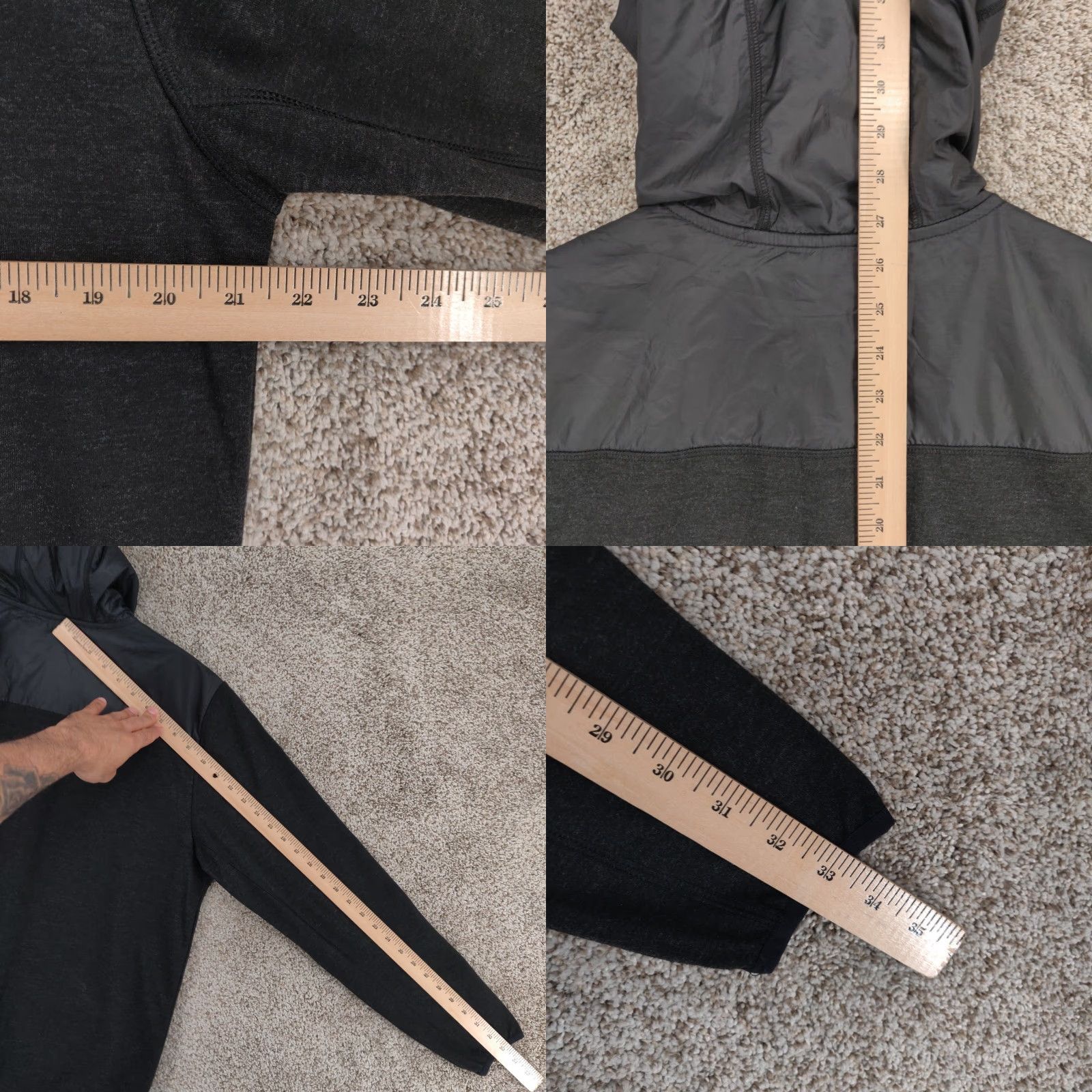 Rhone Rhone Tech Terry Hoodie Full Zip Hybrid Jacket Mens Medium Black Pockets TEC-182 Size US M / EU 48-50 / 2 - 10 Thumbnail