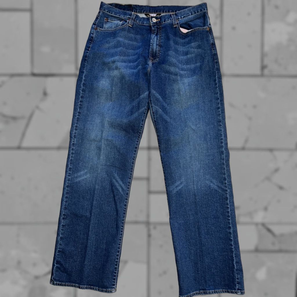 Lucky Brand Lucky Brand Gene Montesano Blue Straight Jeans Means Size 34x32 Mens Jeans Straight 34x32 Blue Size US 34 / EU 50 - 1 Thumbnail