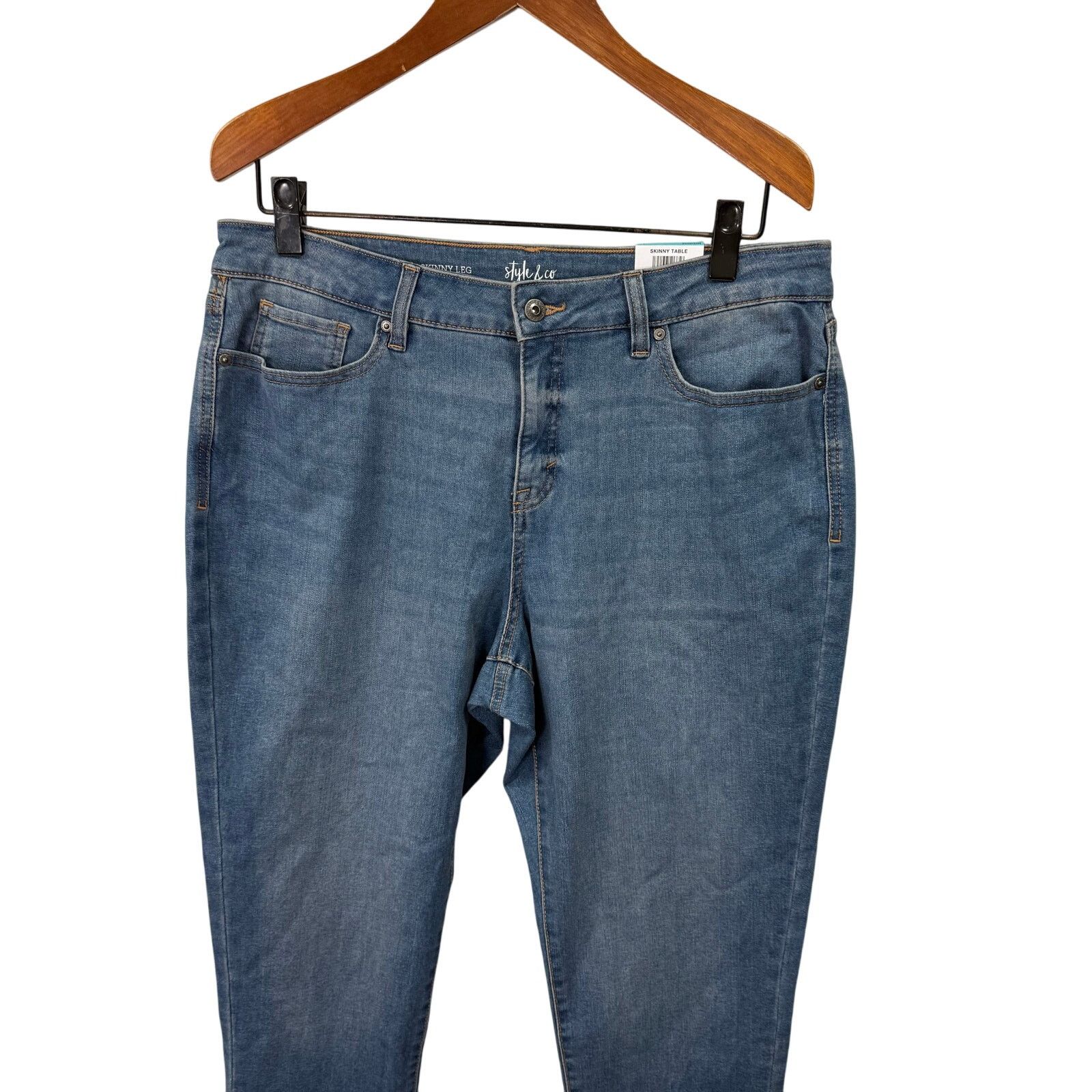 Macys Style & Co Plus Jeans sz 16 Curvy Skinny Denim NWOT #G618 Size 38" / US 16 / IT 52 - 3 Thumbnail